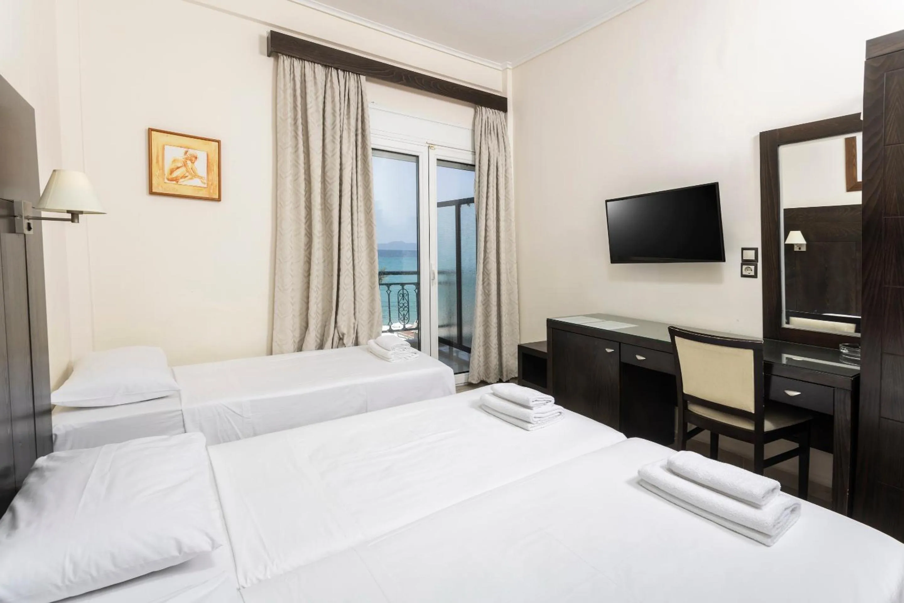 Bed in Hanioti GrandOtel