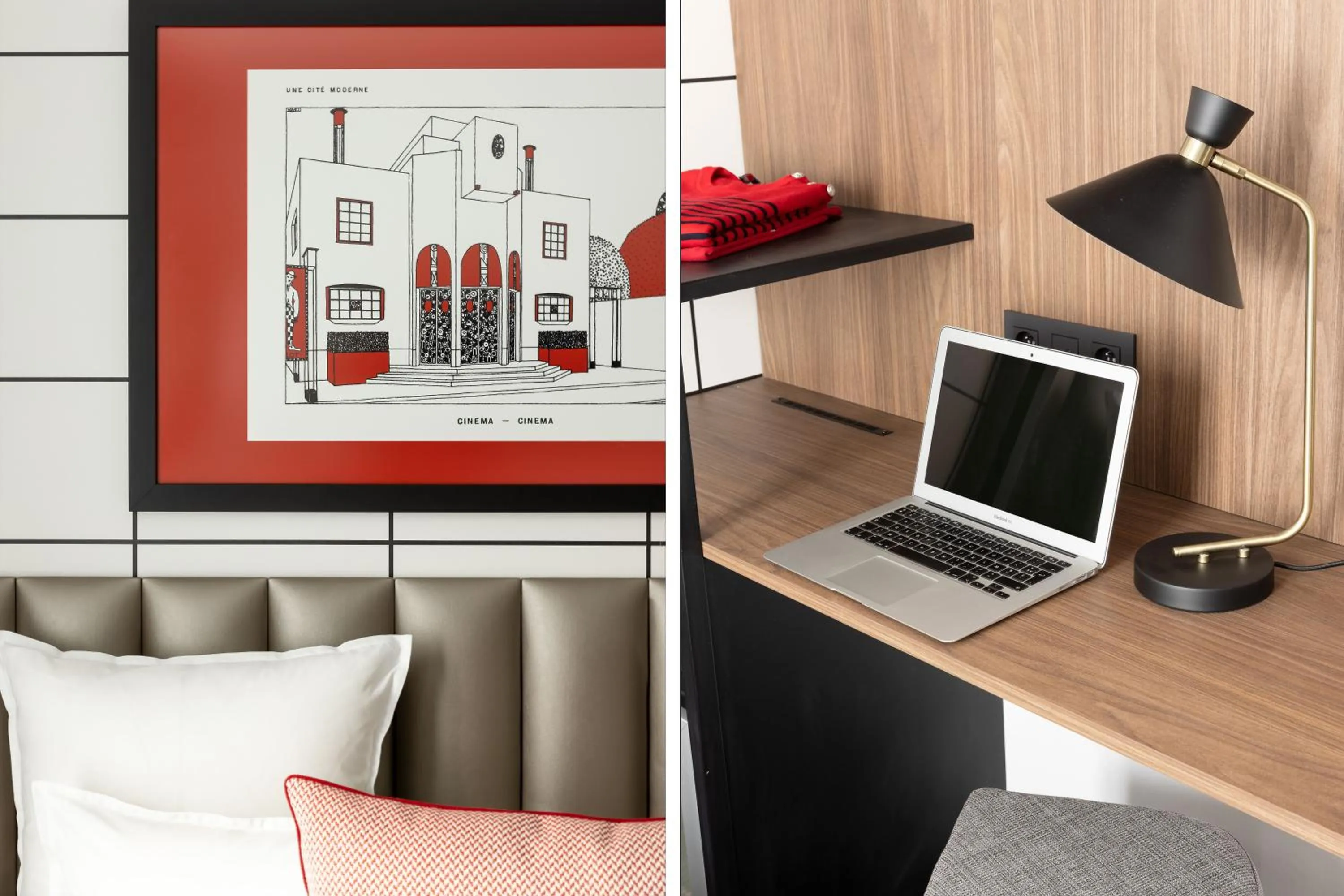 Bedroom in Lutece Hotel