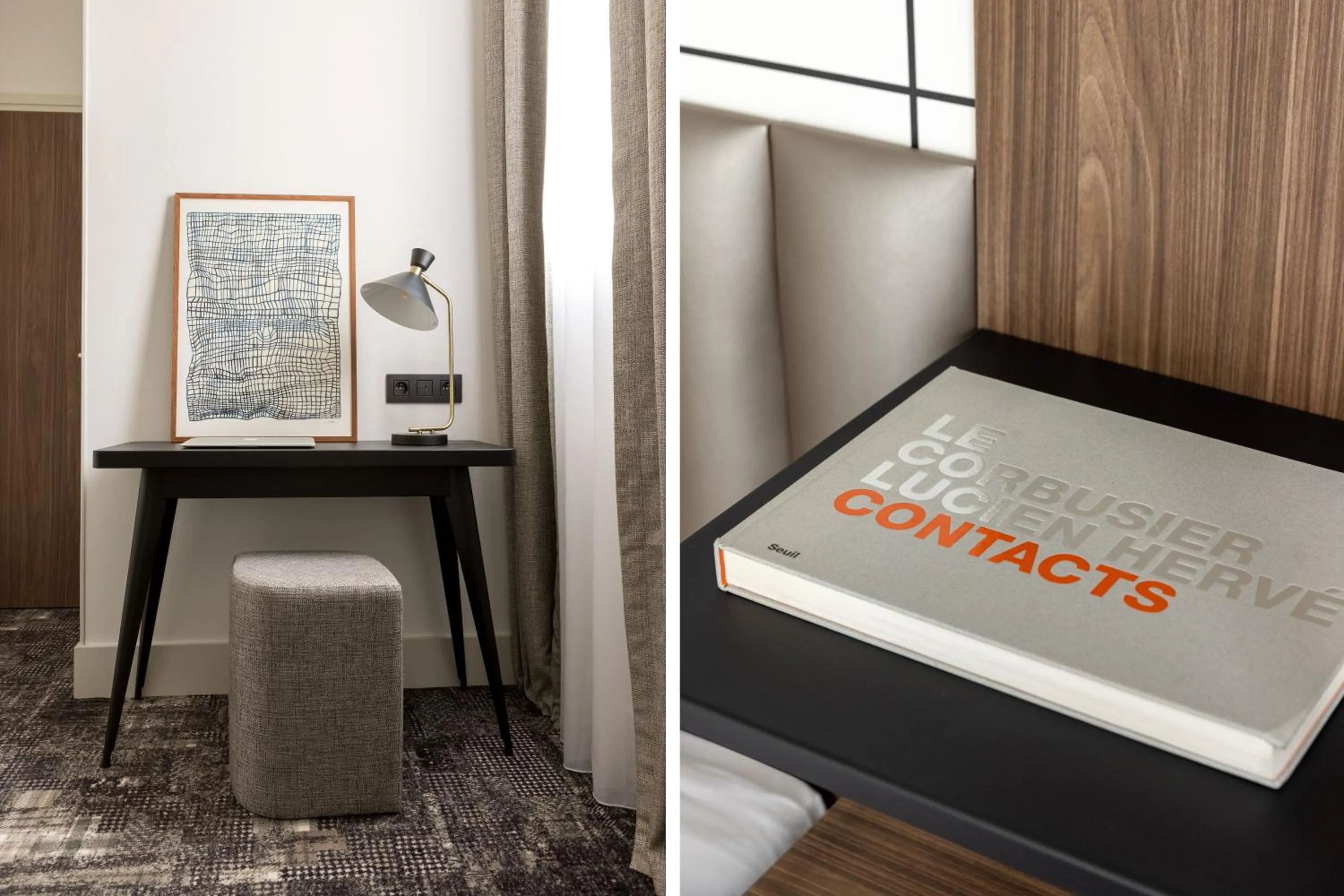 Bedroom in Lutece Hotel