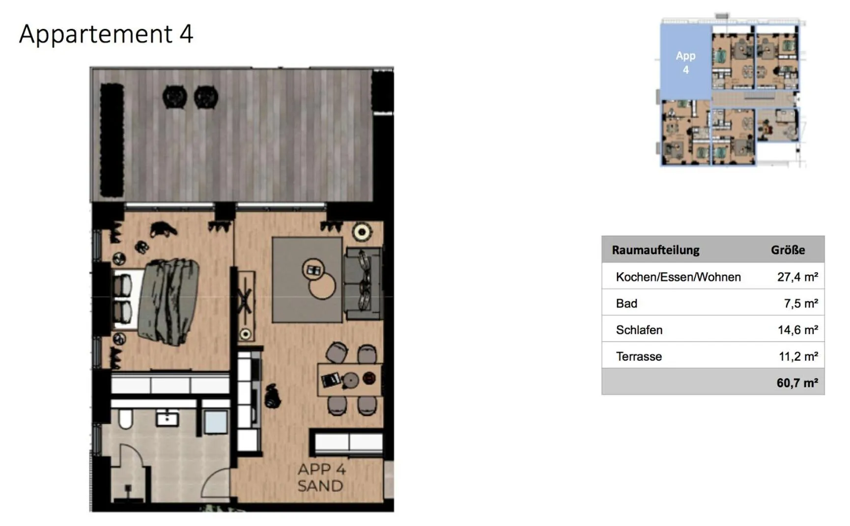 Floor plan in Boardinghome Oldenburg