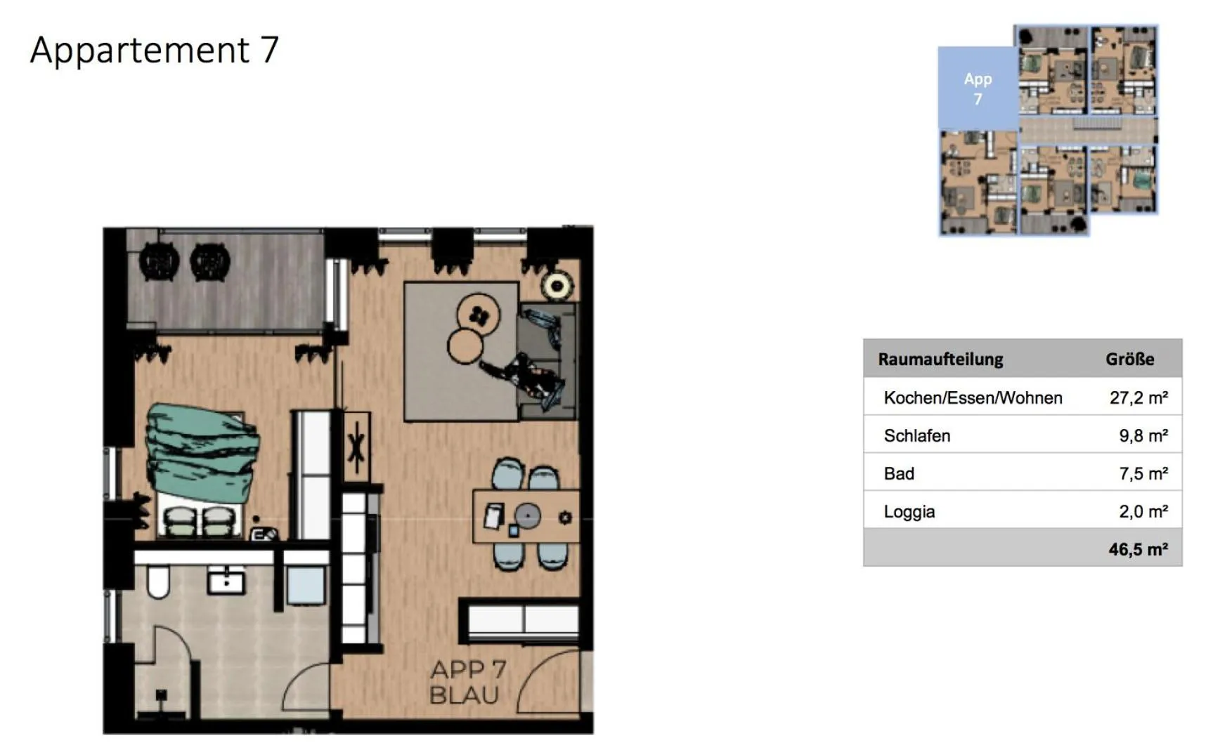 Floor plan in Boardinghome Oldenburg