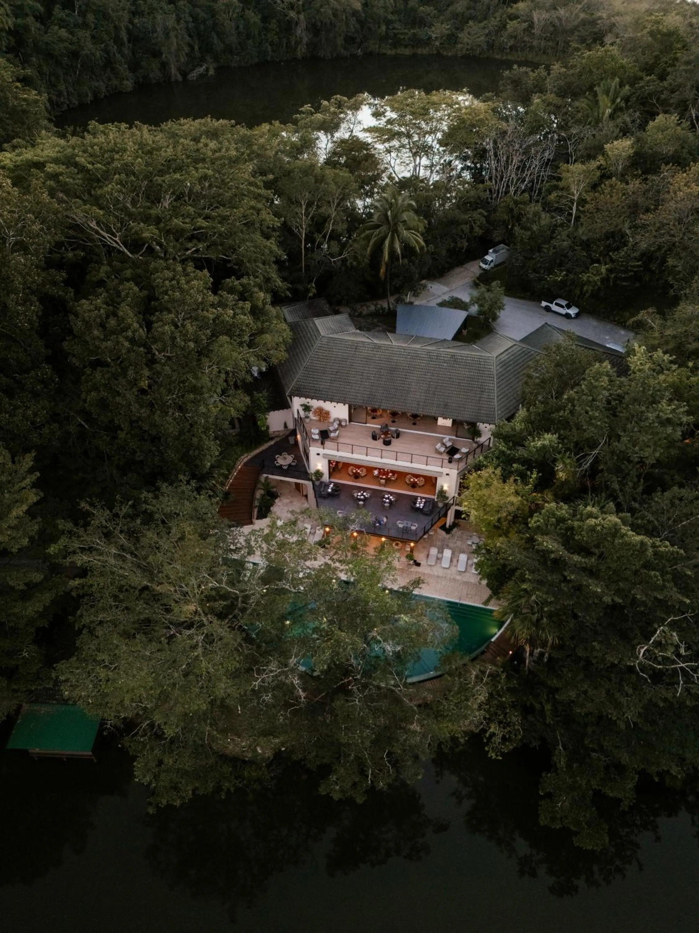 Bird's eye view in Las Lagunas Boutique Hotel