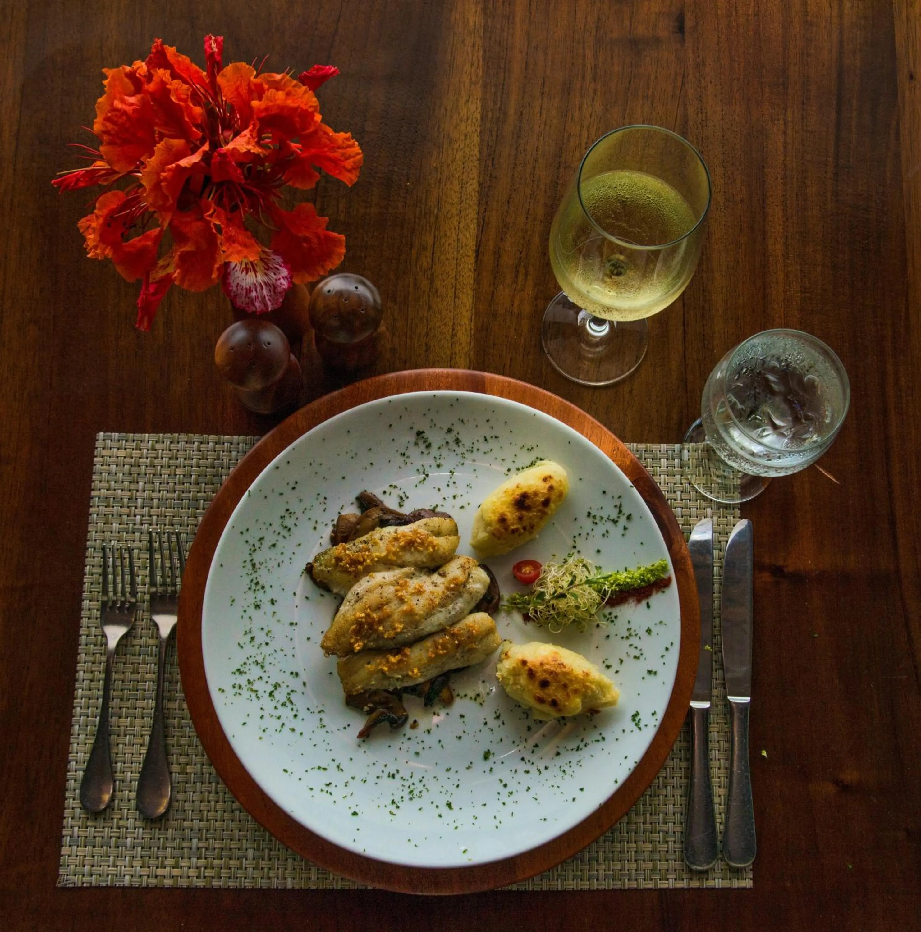 Food in Las Lagunas Boutique Hotel