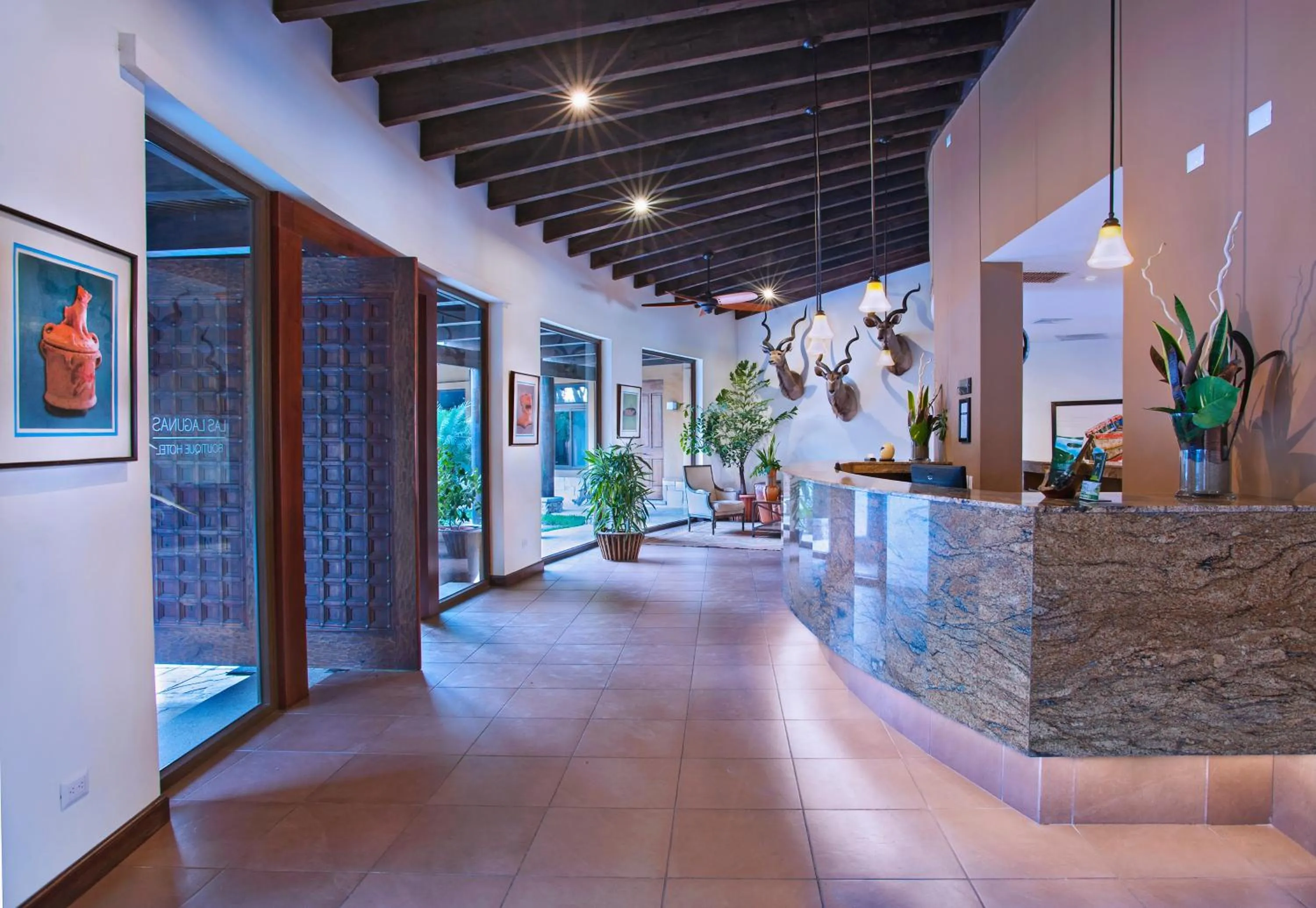 Lobby or reception in Las Lagunas Boutique Hotel