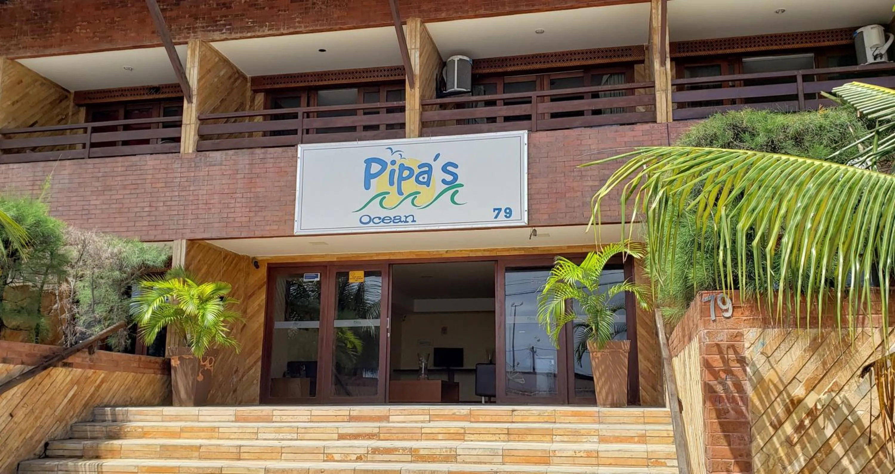 Facade/entrance in Pipa's Ocean - Flat Vista Mar