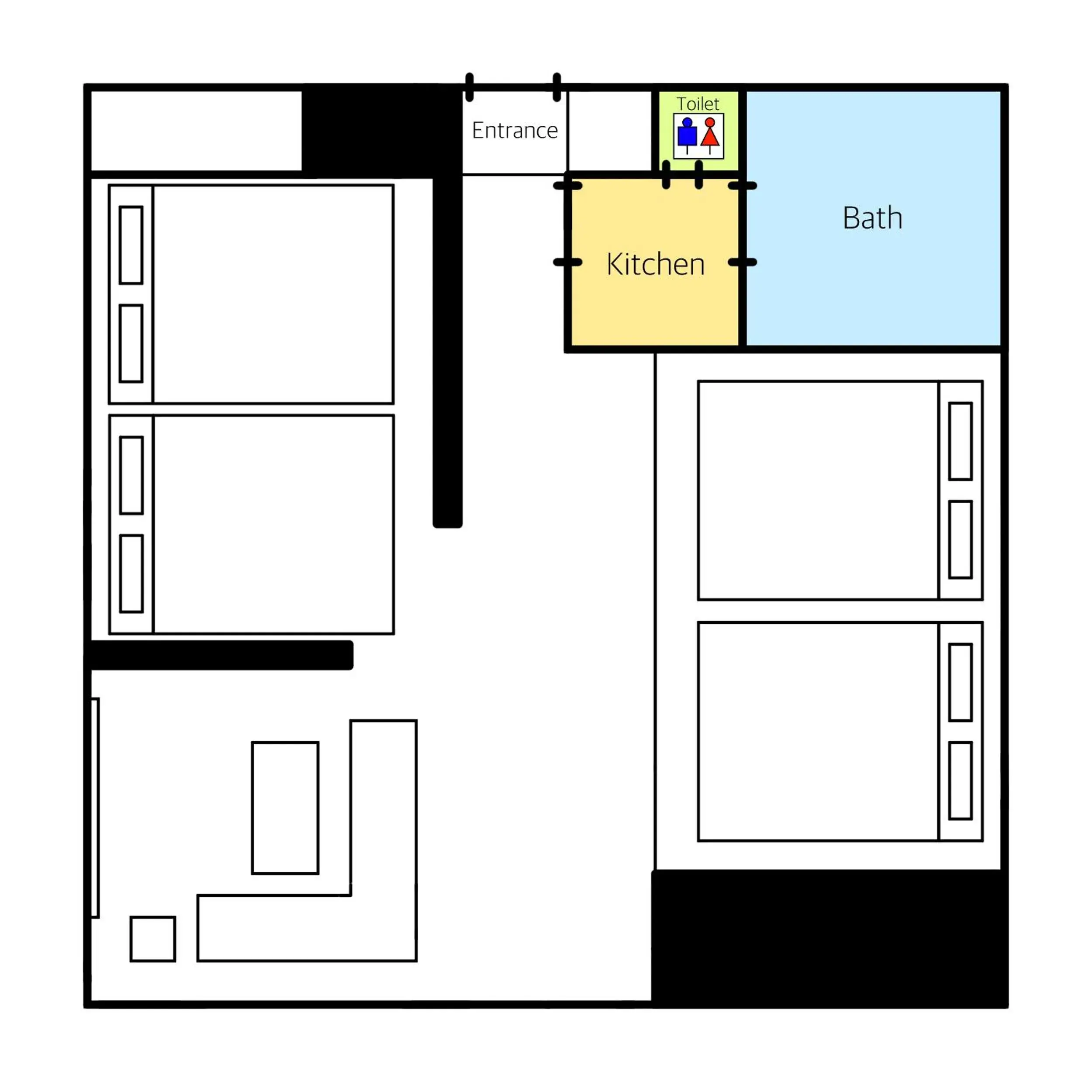 Floor plan in HOTEL COCON Floor plan in HOTEL COCON