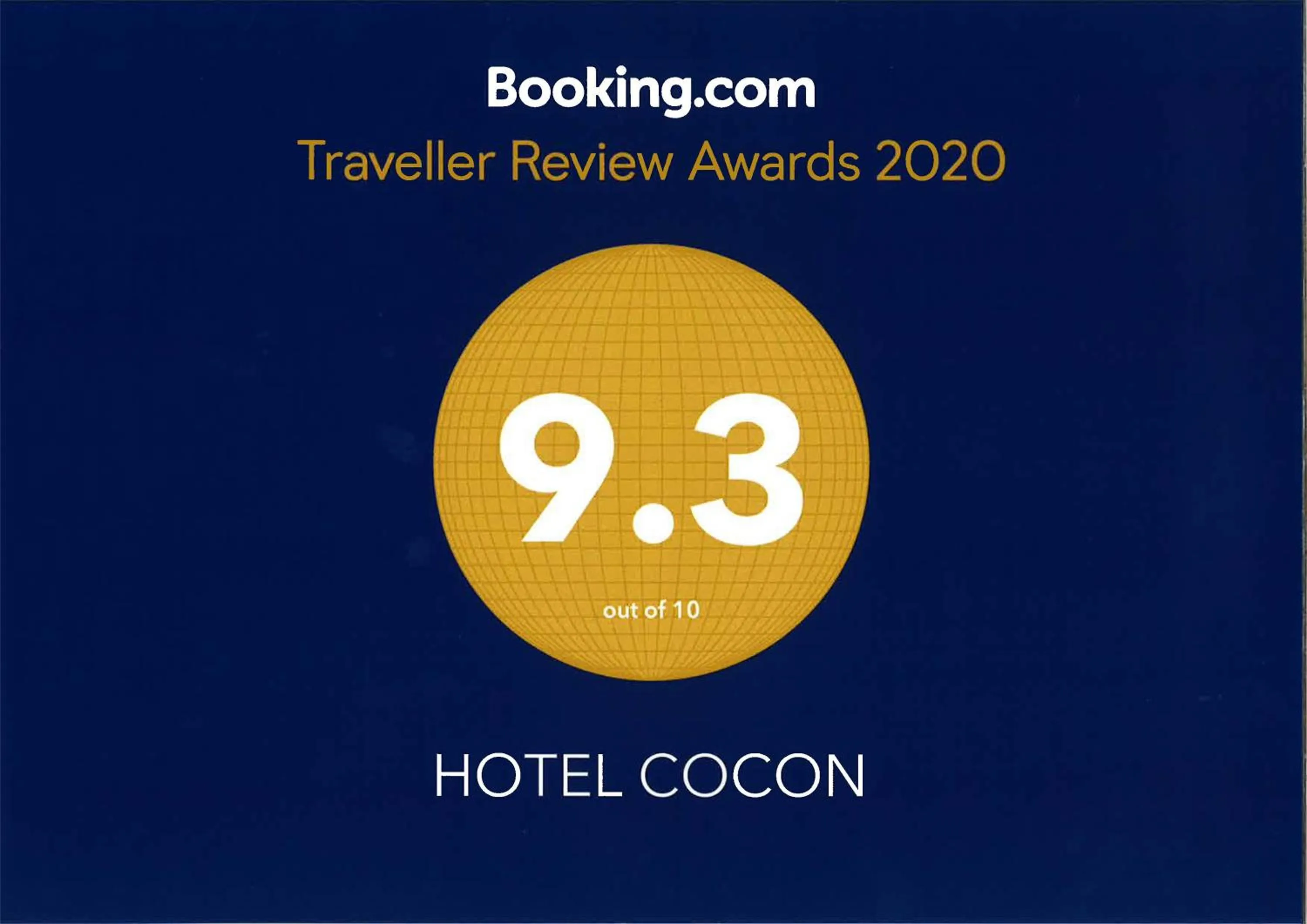 Certificate/Award in HOTEL COCON