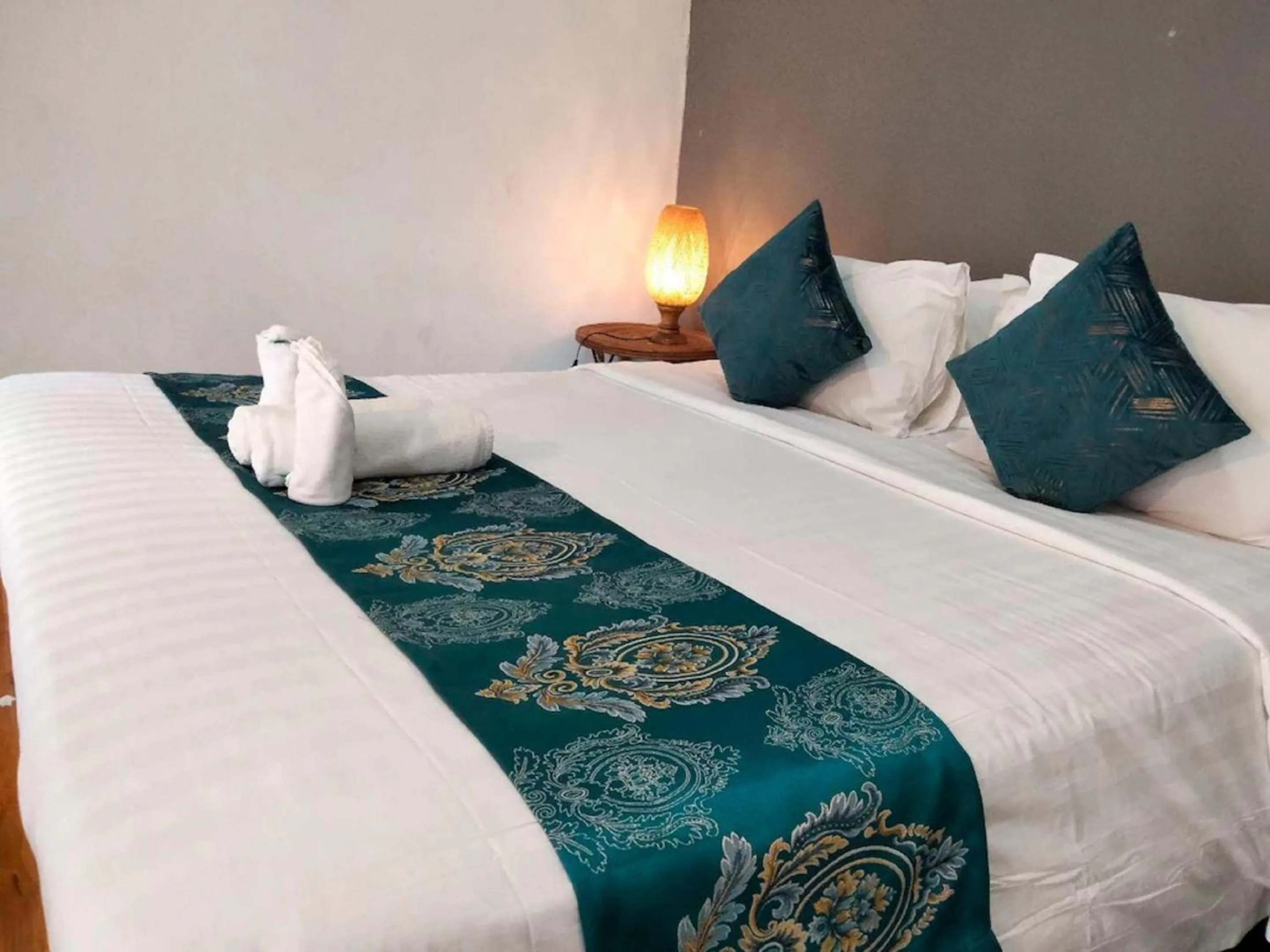 Bed in Mittali Beach Hotel