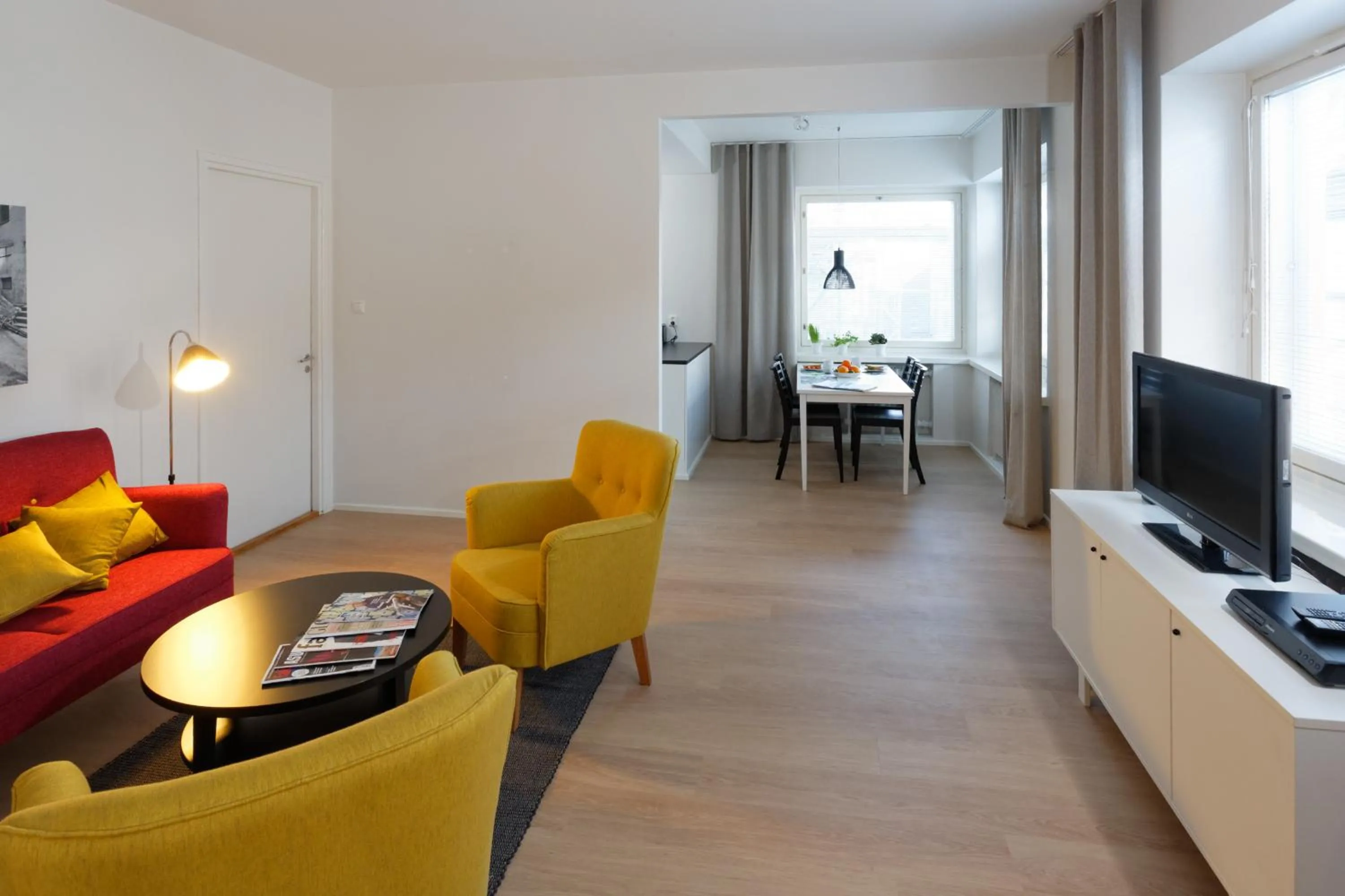 Photo of the whole room in Forenom Serviced Apartments Helsinki Kruununhaka