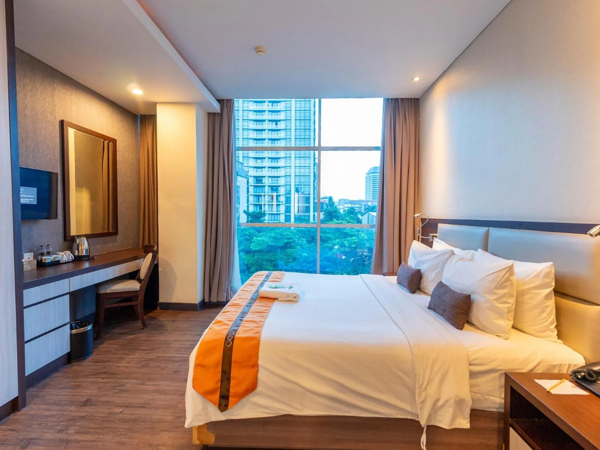 Bed in Oria Hotel Jakarta