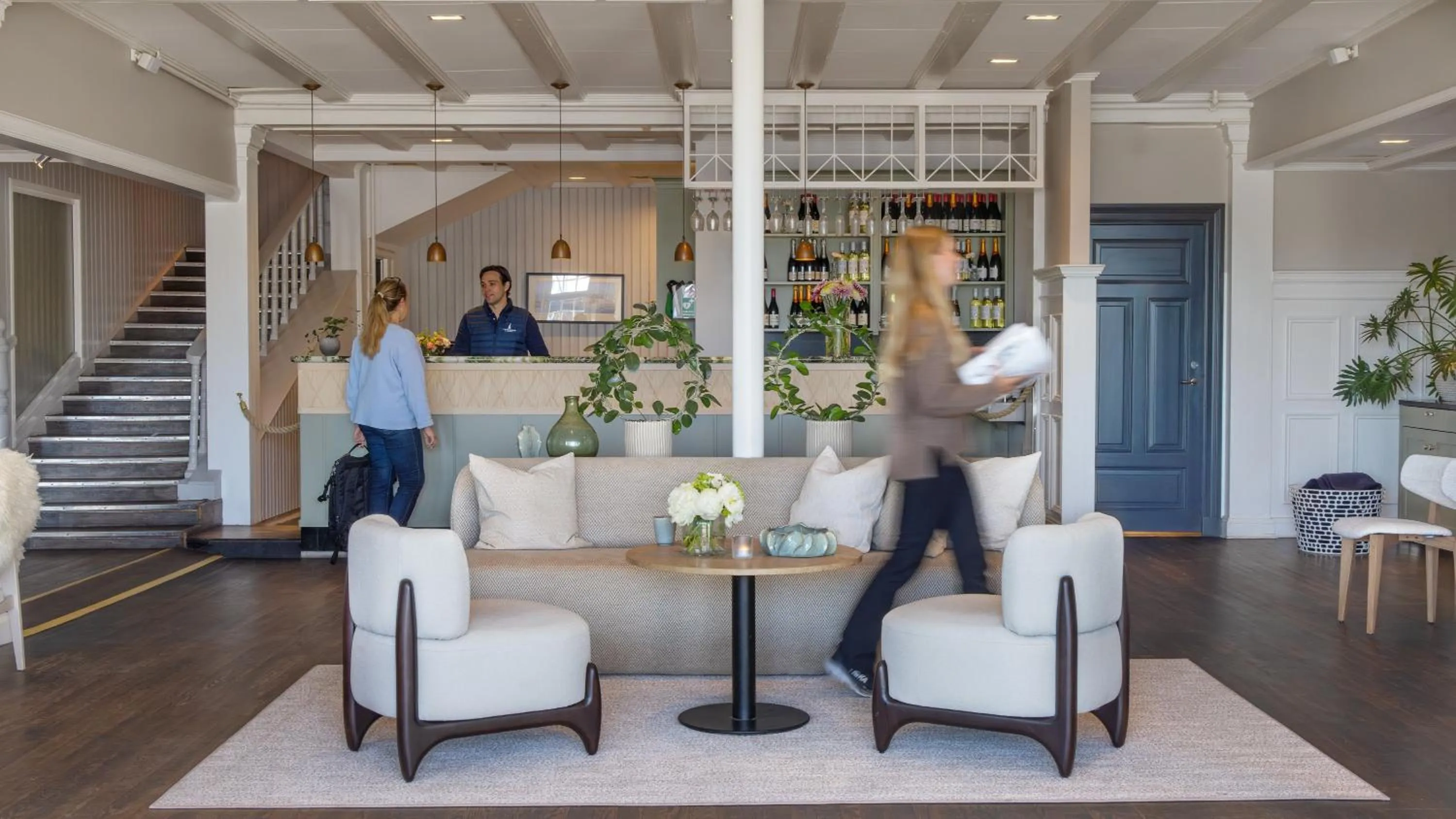 Lobby or reception in Sandhamn Seglarhotell