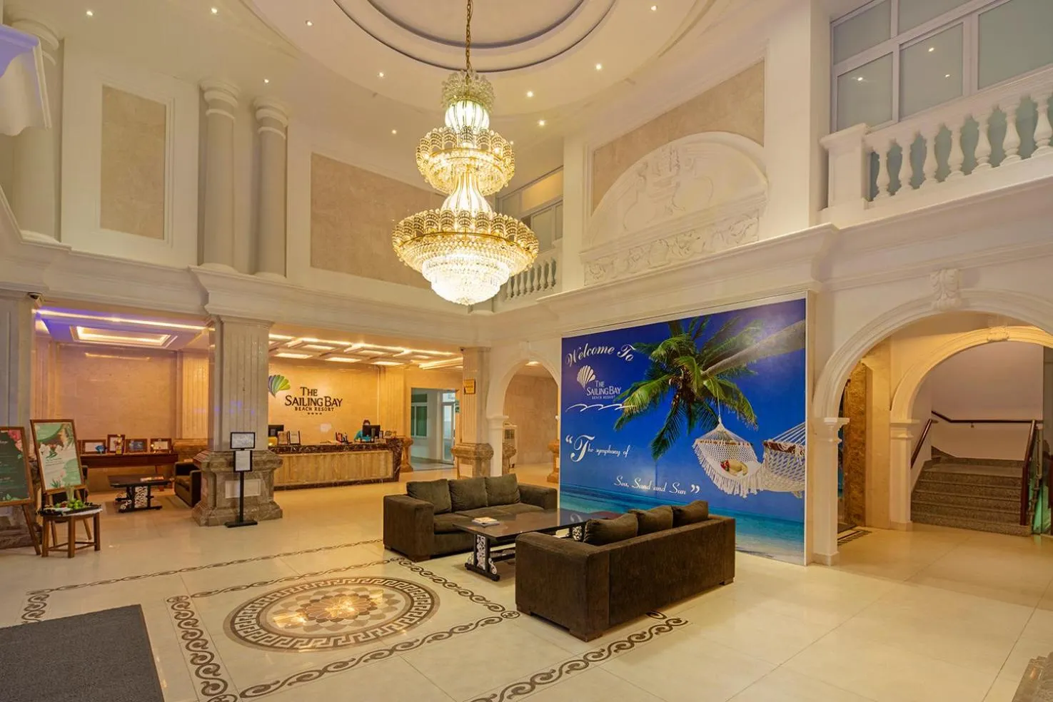 Lobby or reception in The Sailing Bay Beach Resort
