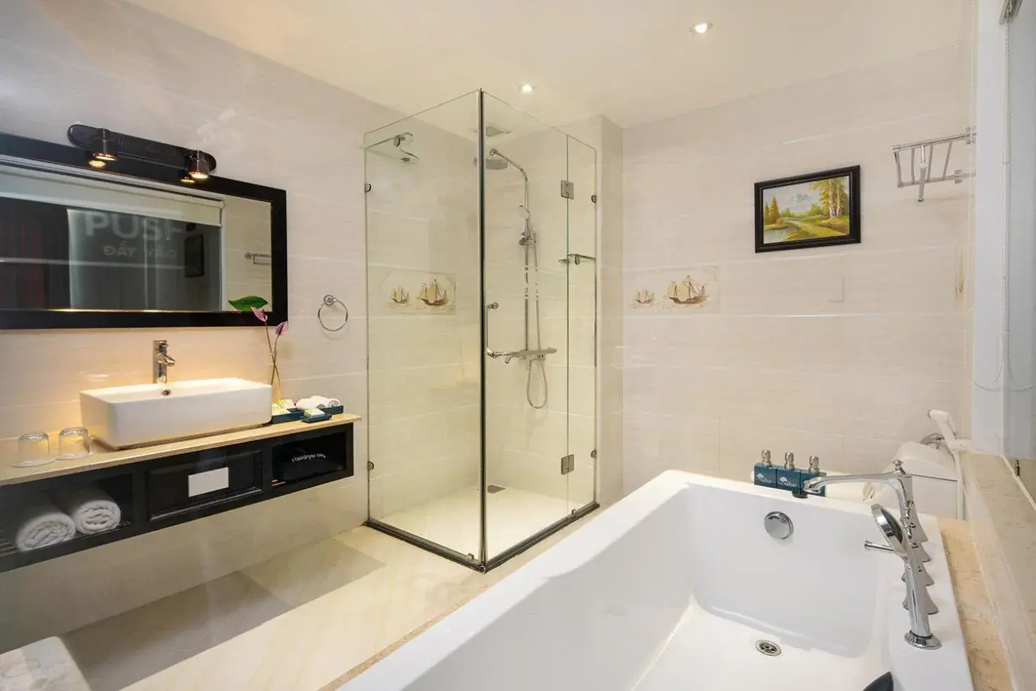 Bathroom in The Sailing Bay Beach Resort Bathroom in The Sailing Bay Beach Resort