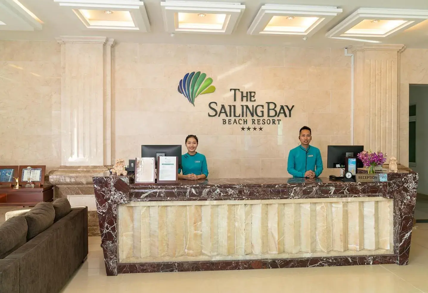 Lobby or reception in The Sailing Bay Beach Resort Lobby or reception in The Sailing Bay Beach Resort