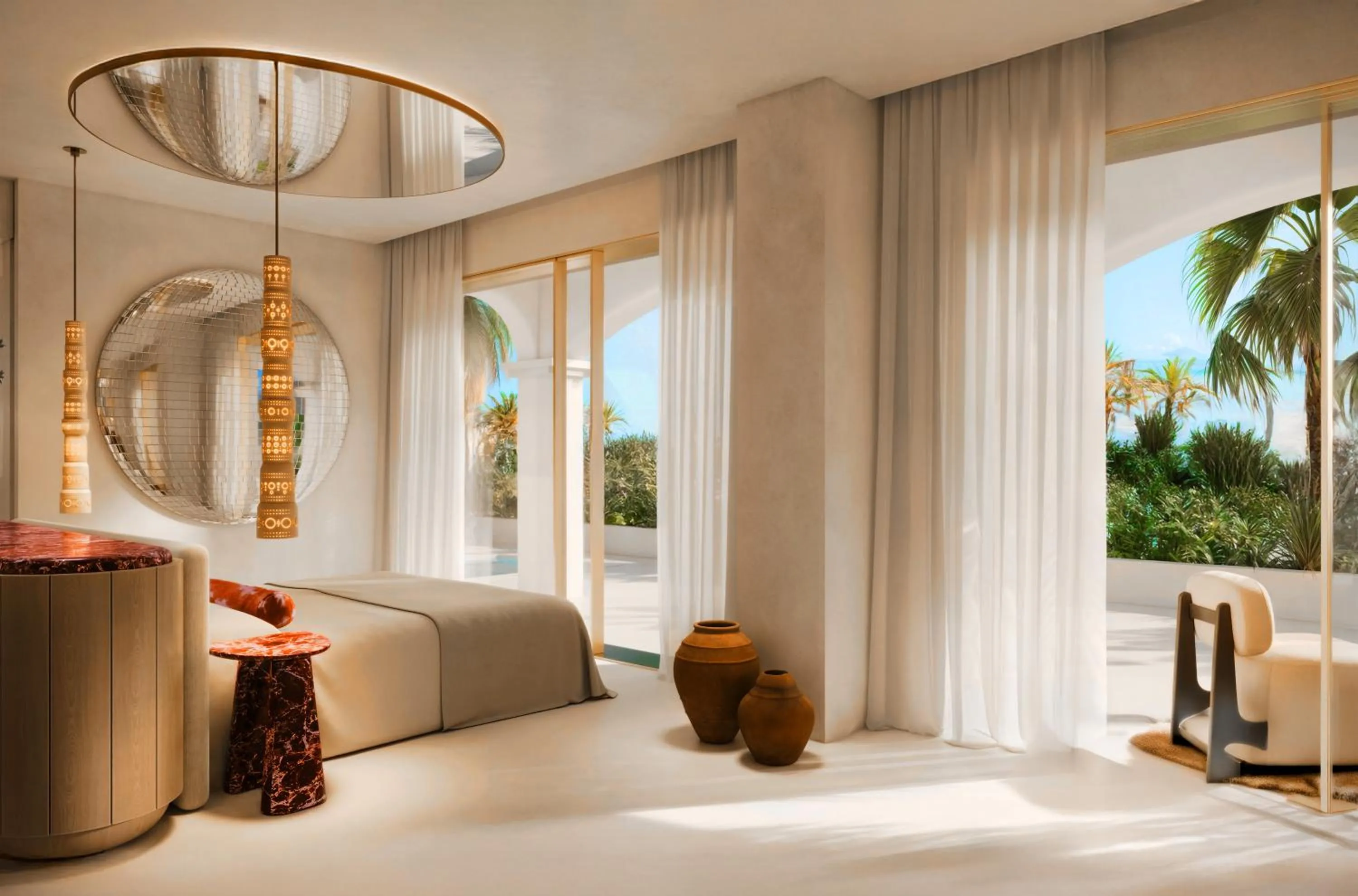 Bedroom, Bed in Destino Five Ibiza - 5-Star Grand Luxe Resort