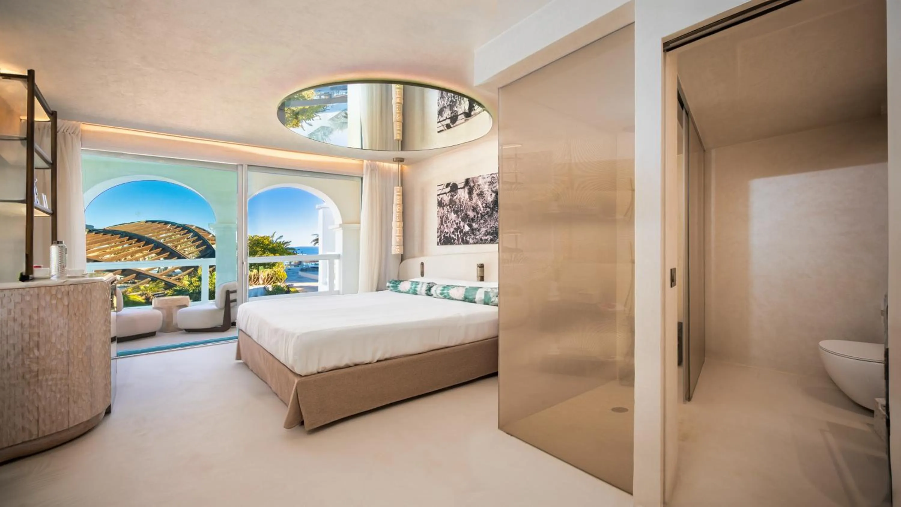 Bedroom, Bed in Destino Five Ibiza - 5-Star Grand Luxe Resort
