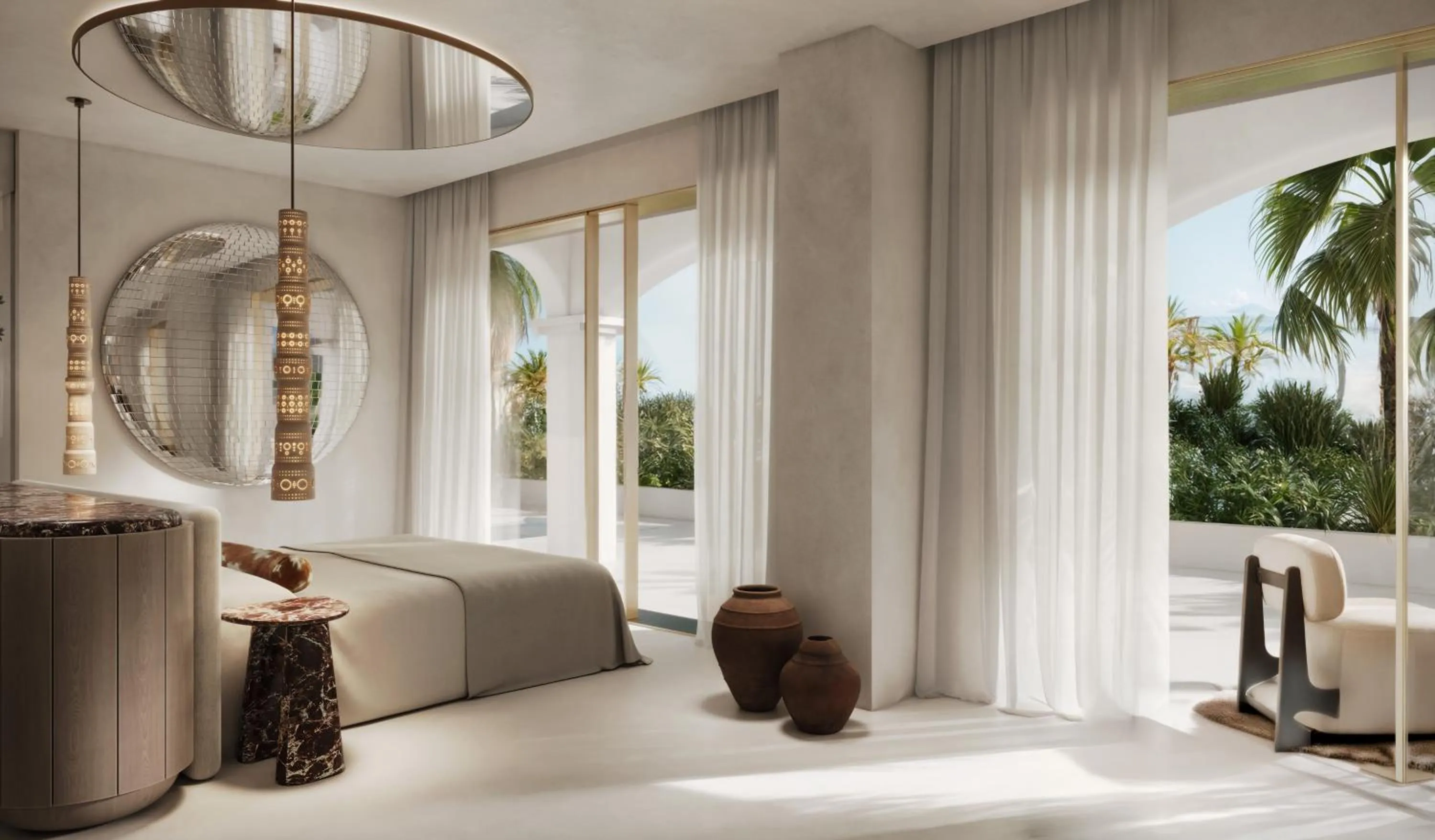 Bedroom, Bed in Destino Five Ibiza - 5-Star Grand Luxe Resort