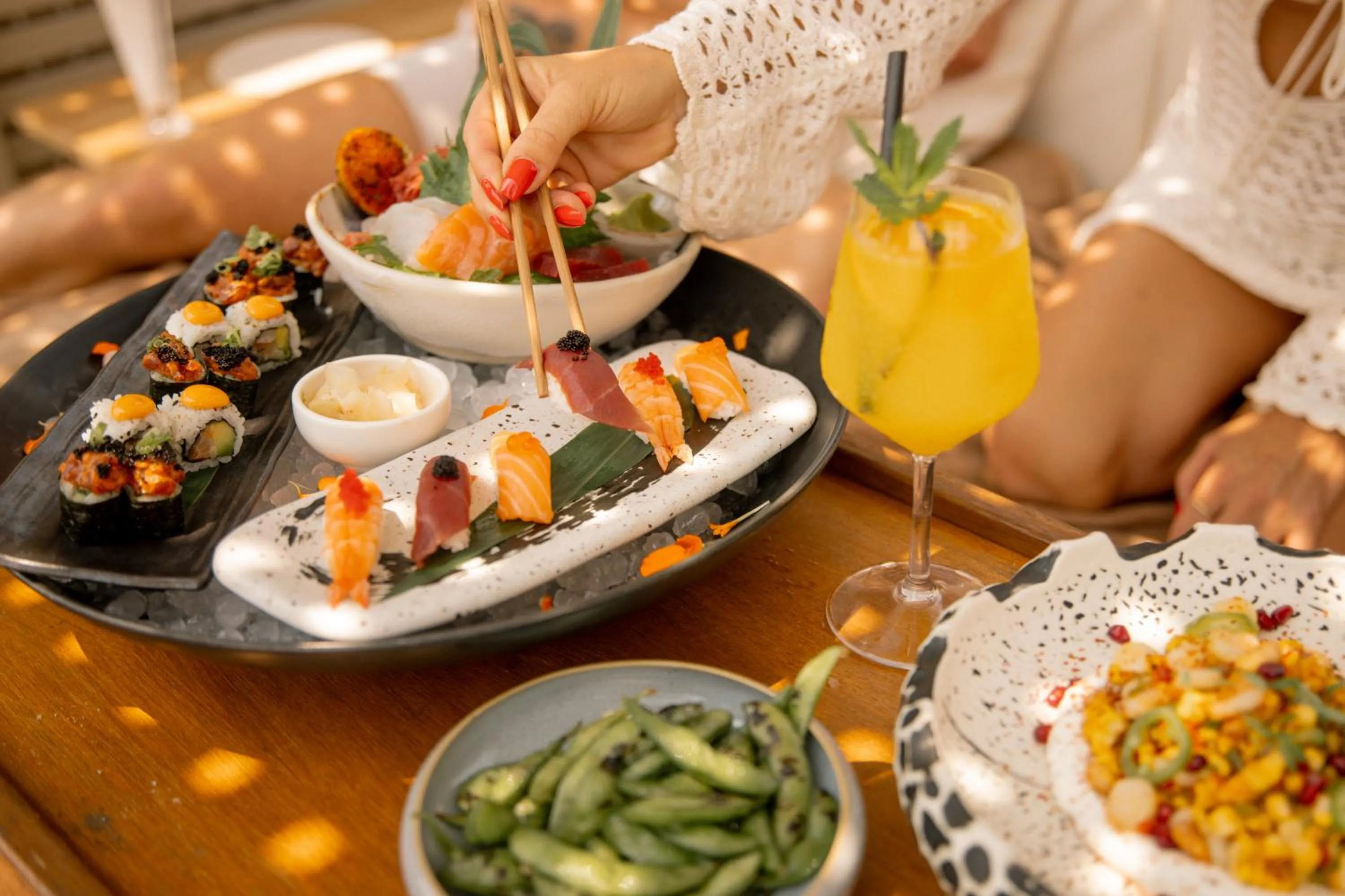 Food and drinks in Destino Five Ibiza - 5-Star Grand Luxe Resort