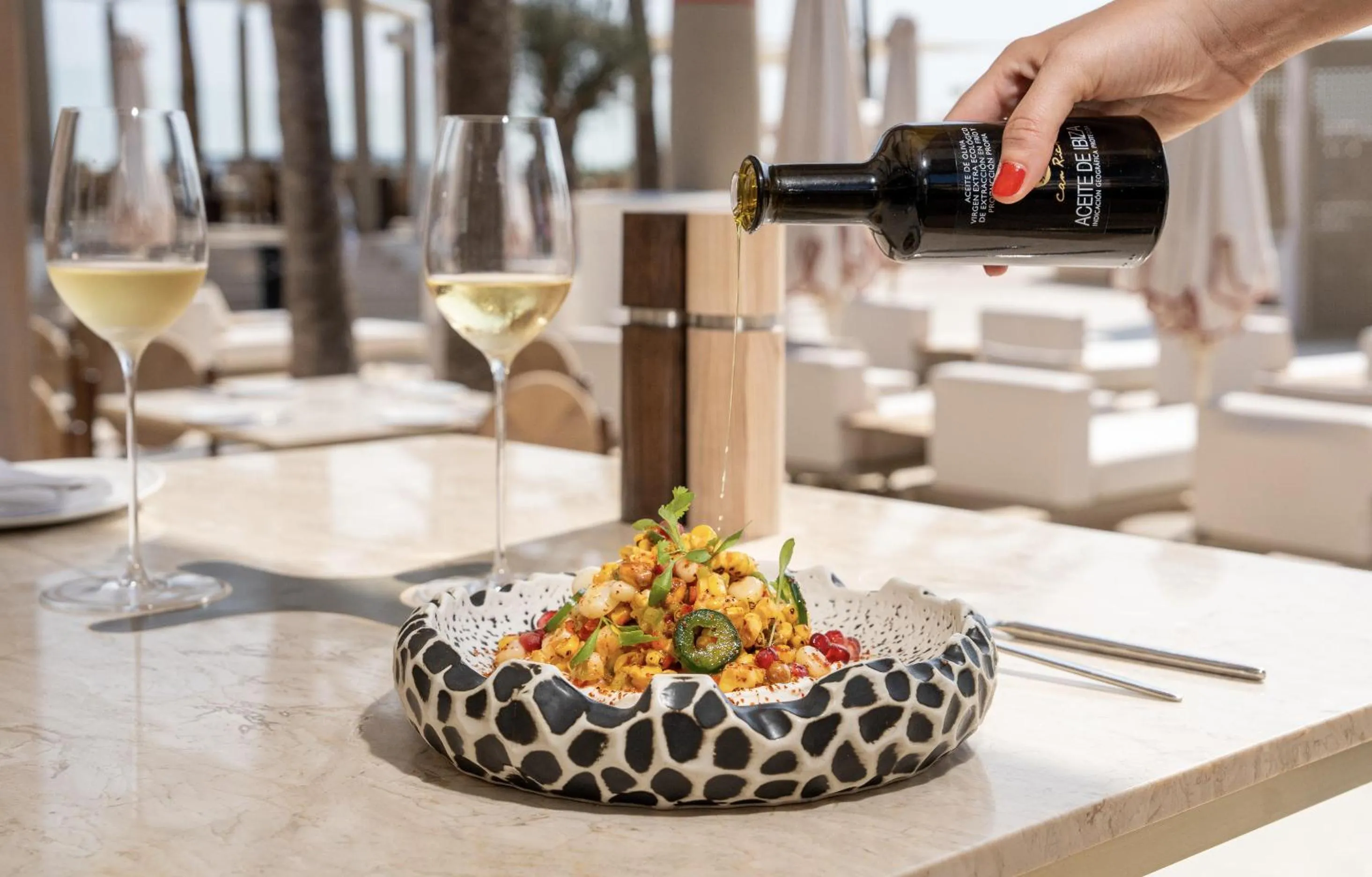 Food and drinks in Destino Five Ibiza - 5-Star Grand Luxe Resort