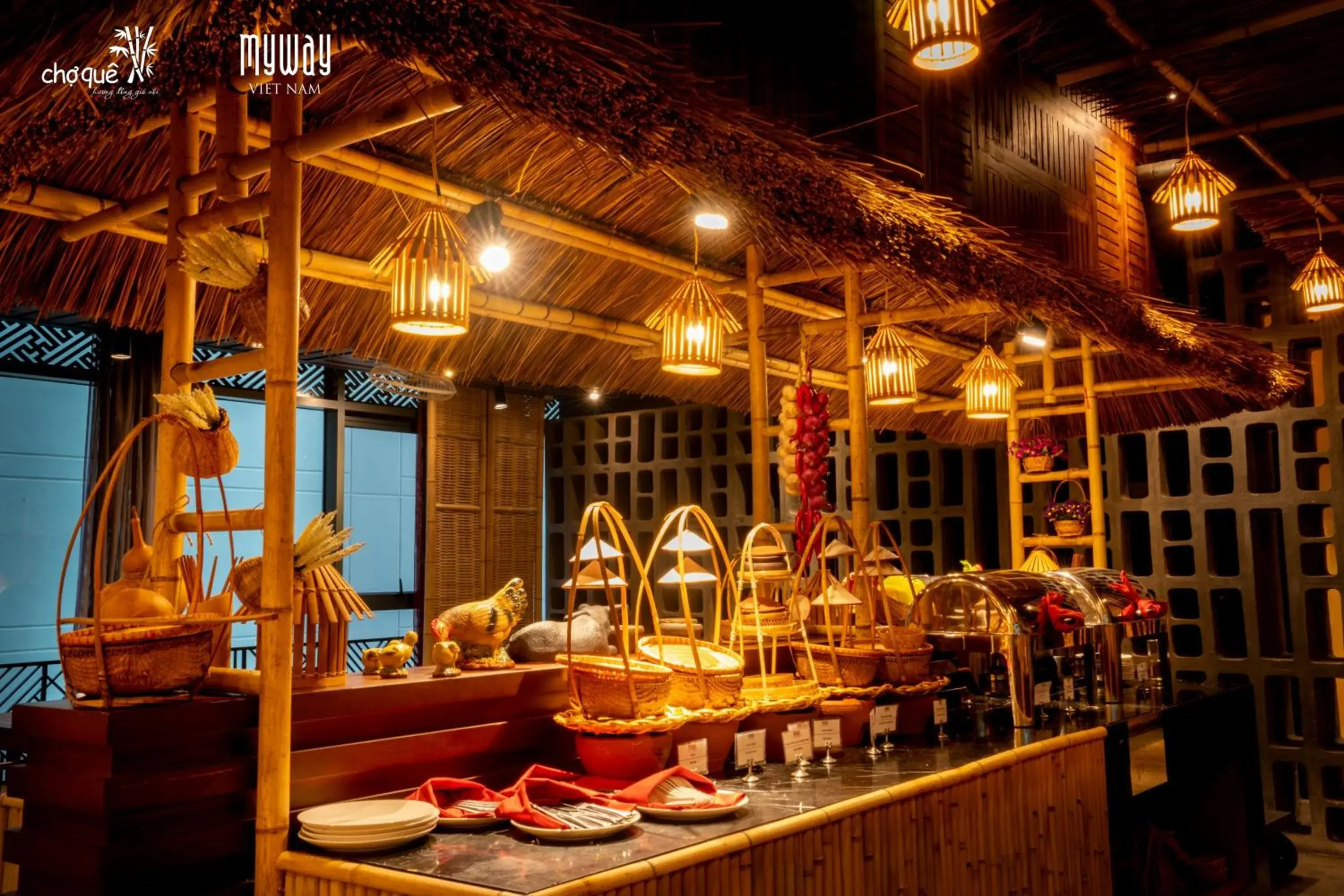 Buffet breakfast in My Way Hotel & Residence Ha Noi Buffet breakfast in My Way Hotel & Residence Ha Noi