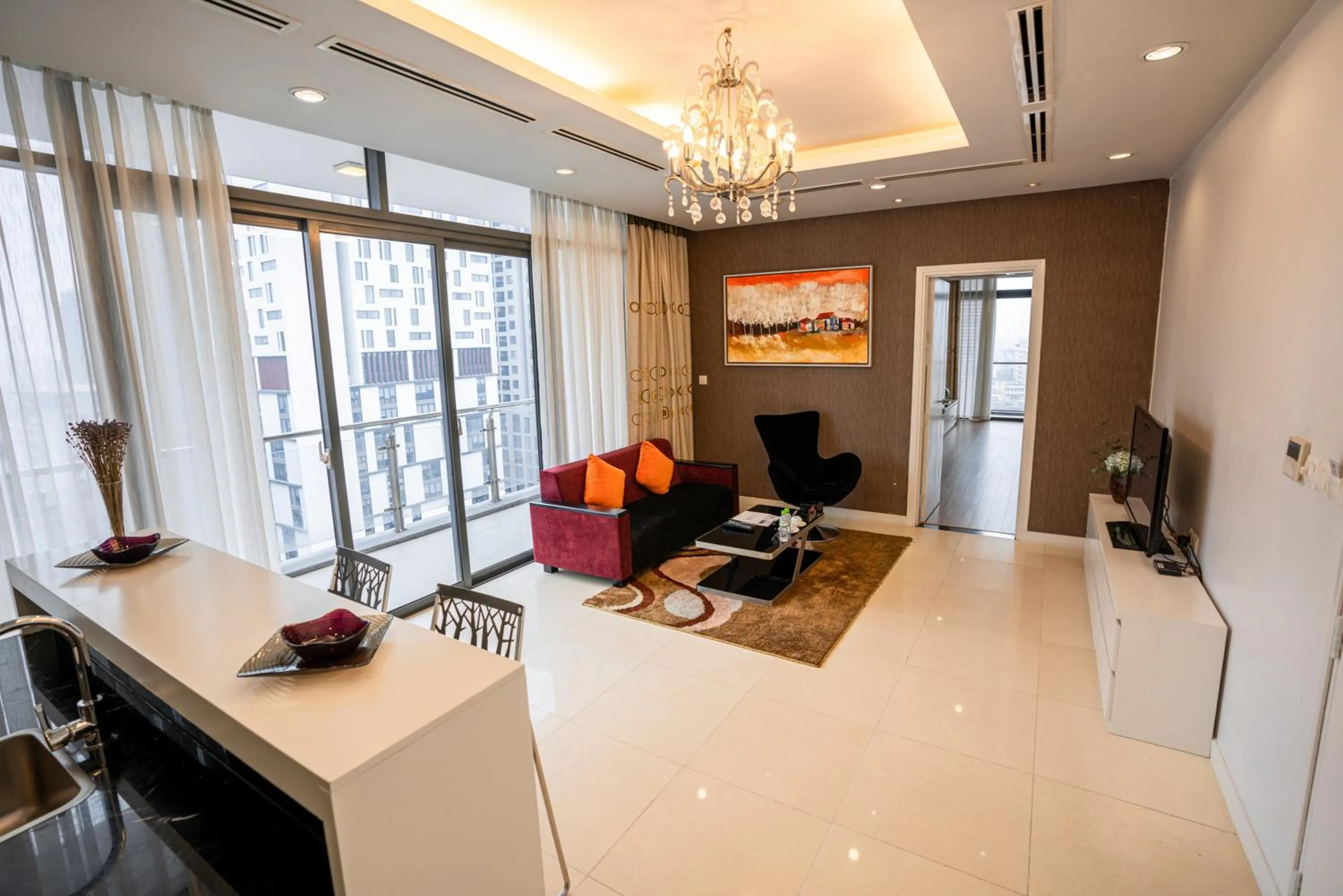 Seating area in My Way Hotel & Residence Ha Noi