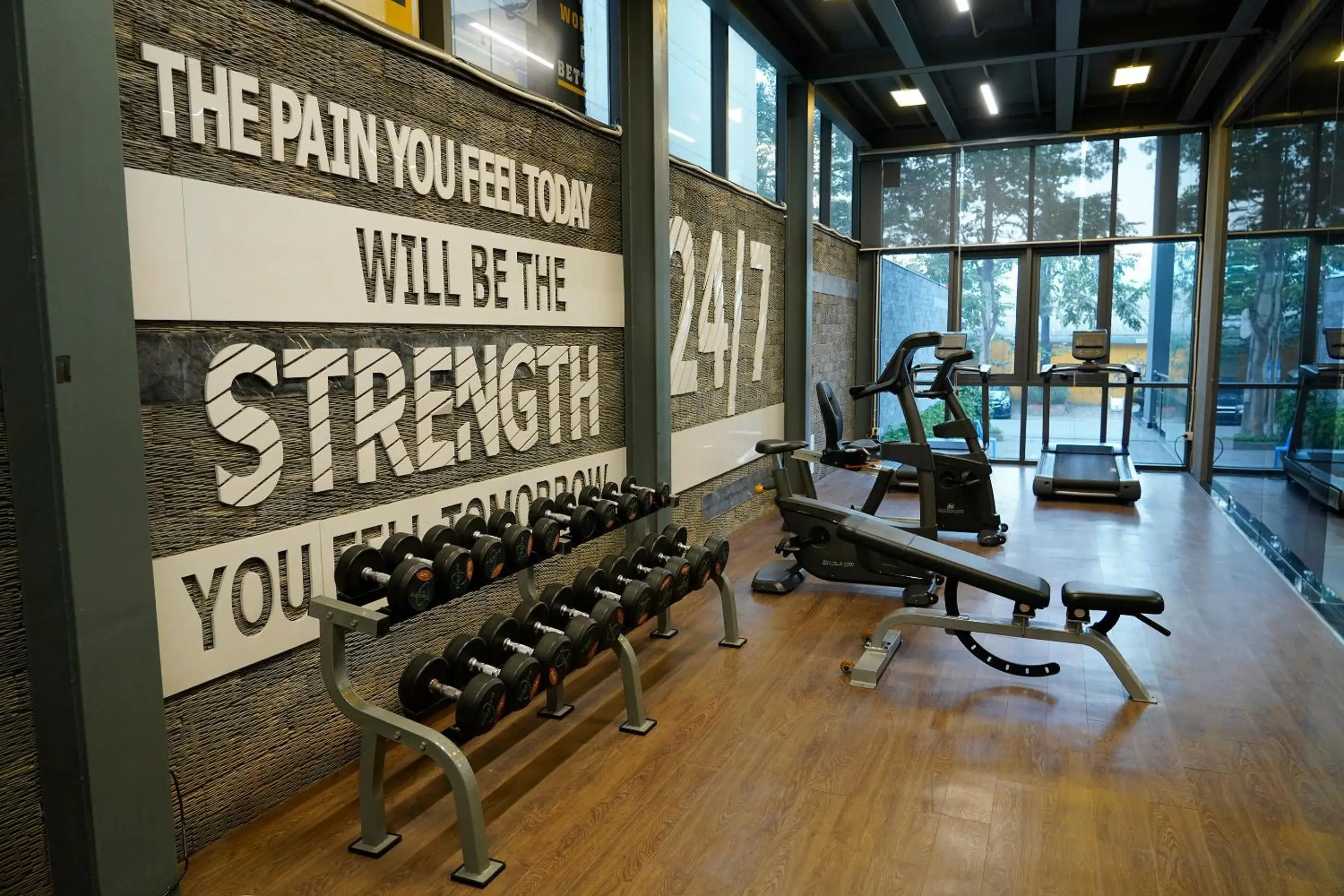 Fitness centre/facilities in My Way Hotel & Residence Ha Noi Fitness centre/facilities in My Way Hotel & Residence Ha Noi