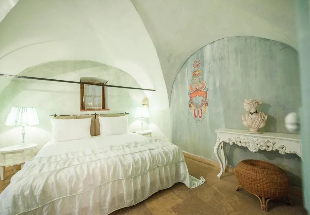 Bed in Art Boutique Hotel Bürgerhaus