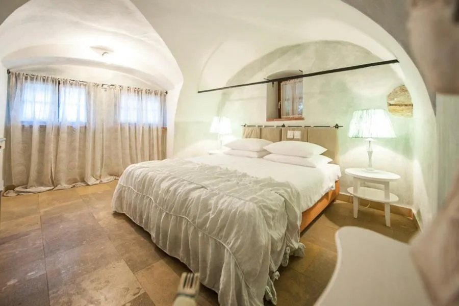 Bed in Art Boutique Hotel Bürgerhaus