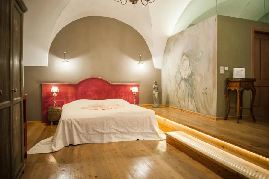 Bed in Art Boutique Hotel Bürgerhaus