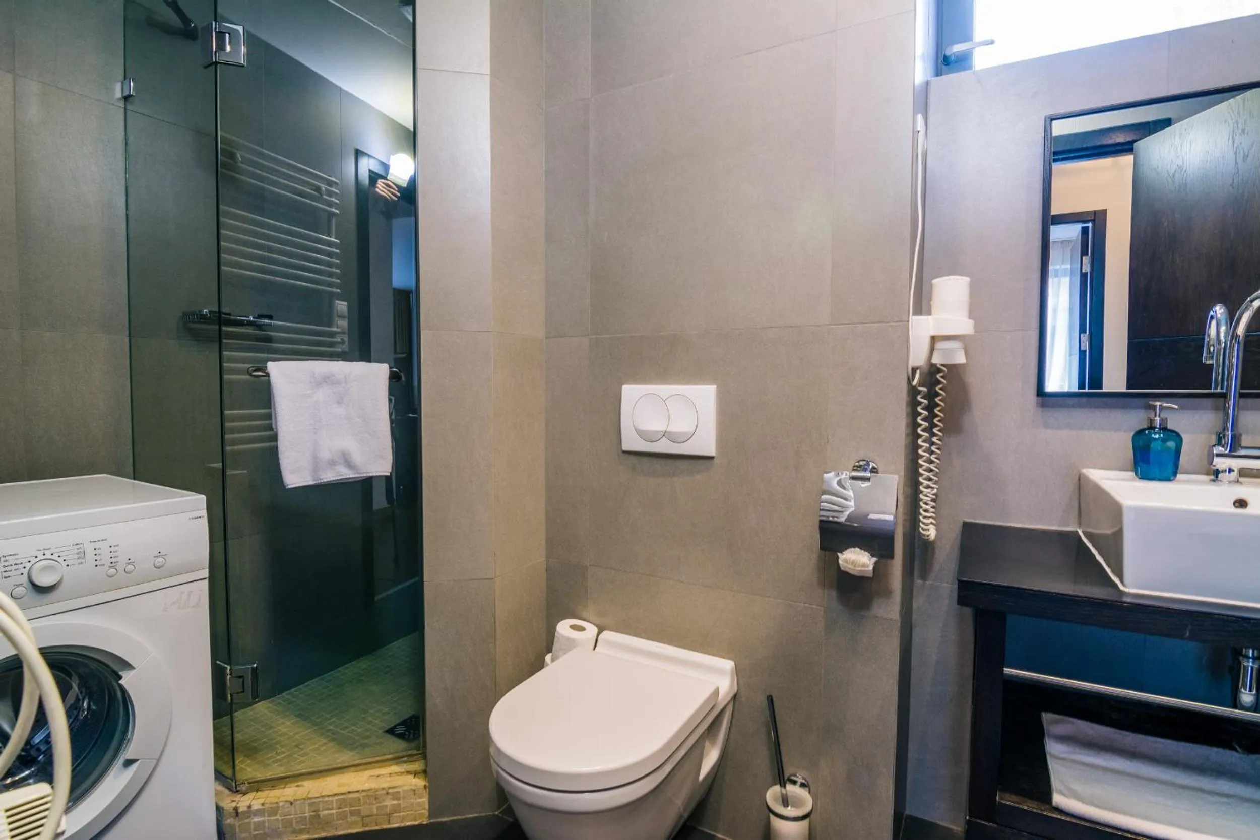 Shower in Luxury Downtown Apartments