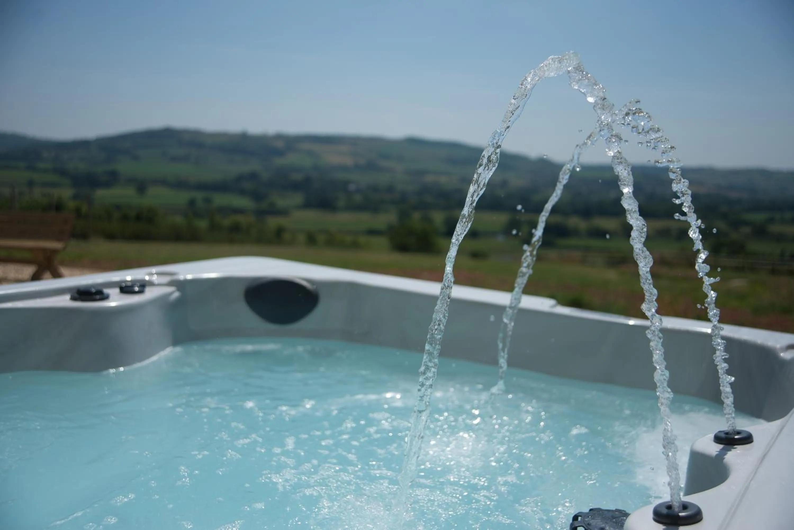 Hot Tub in Hills Farm Stays