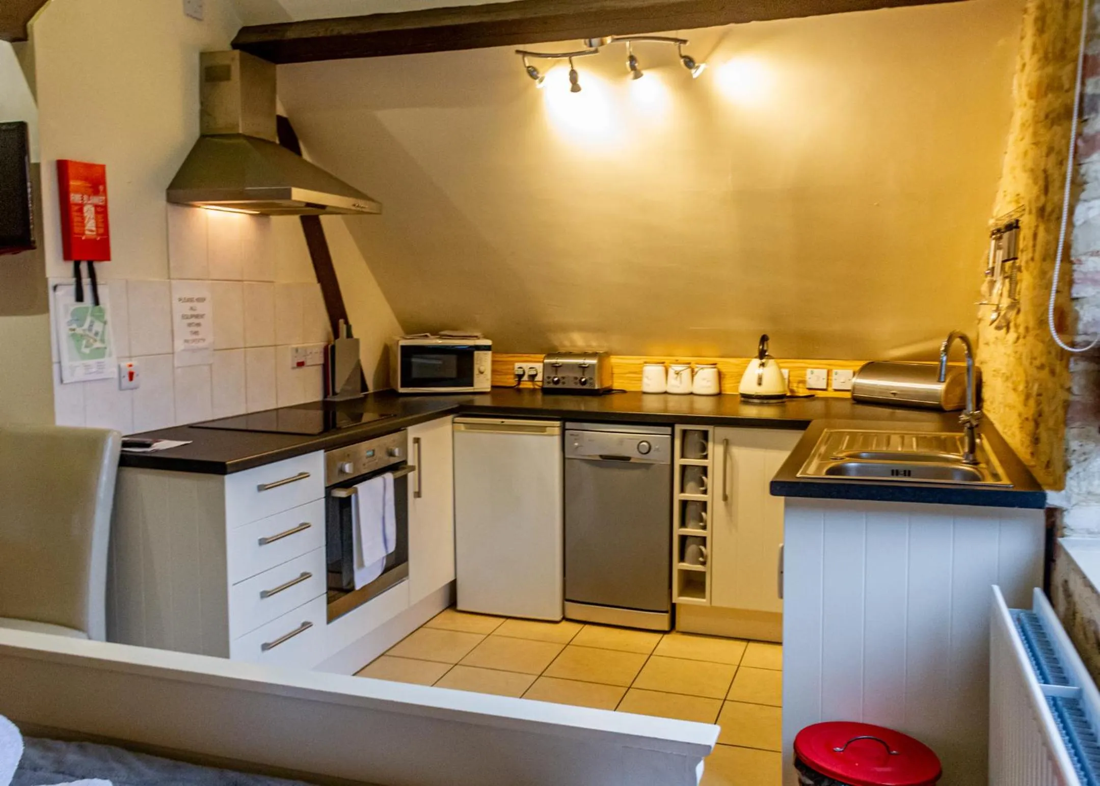 Kitchen or kitchenette in Hills Farm Stays