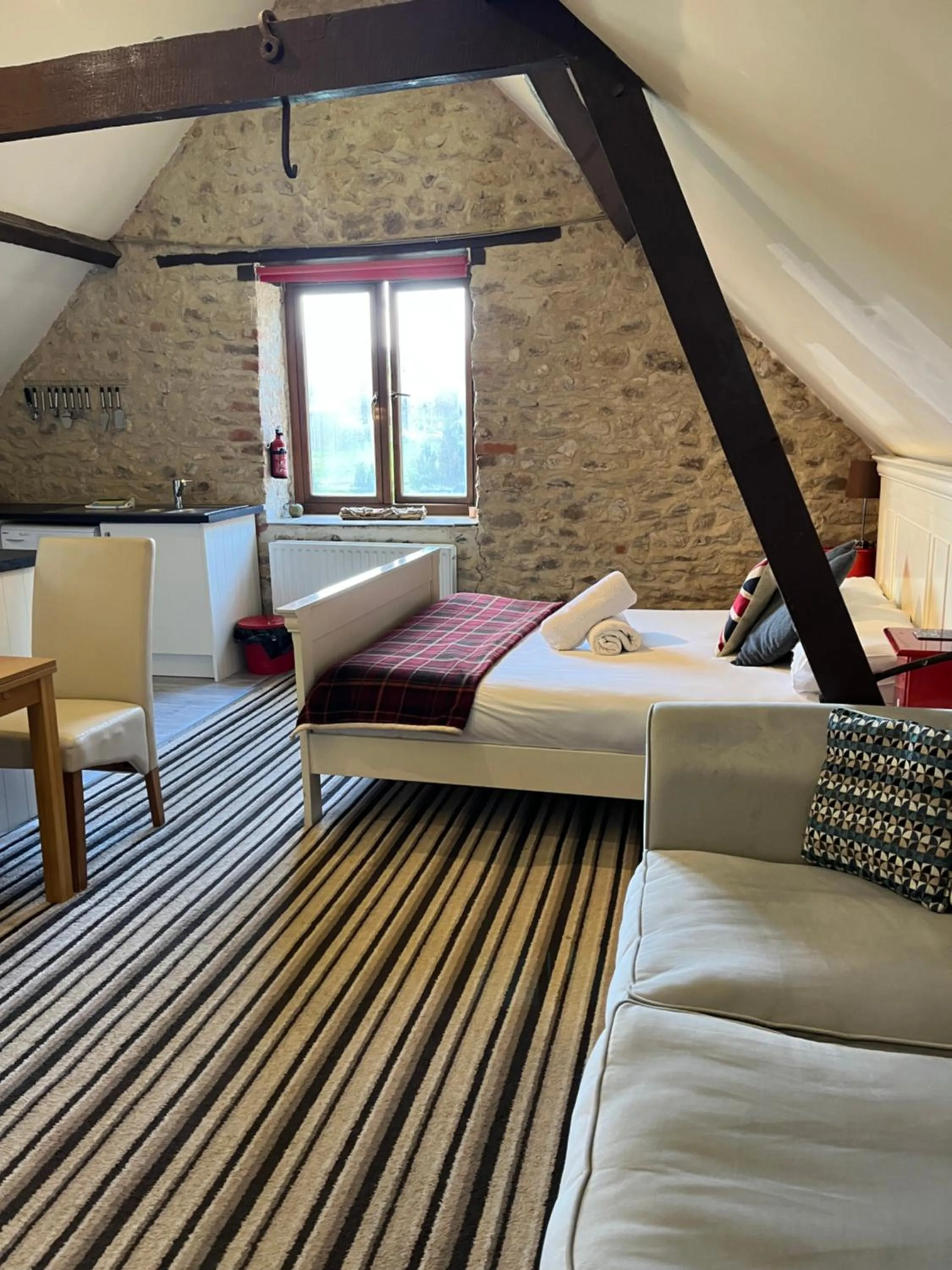 Bed in Hills Farm Stays