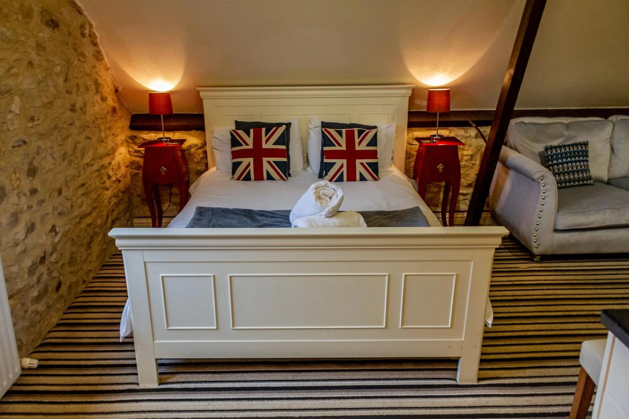 Bed in Hills Farm Stays