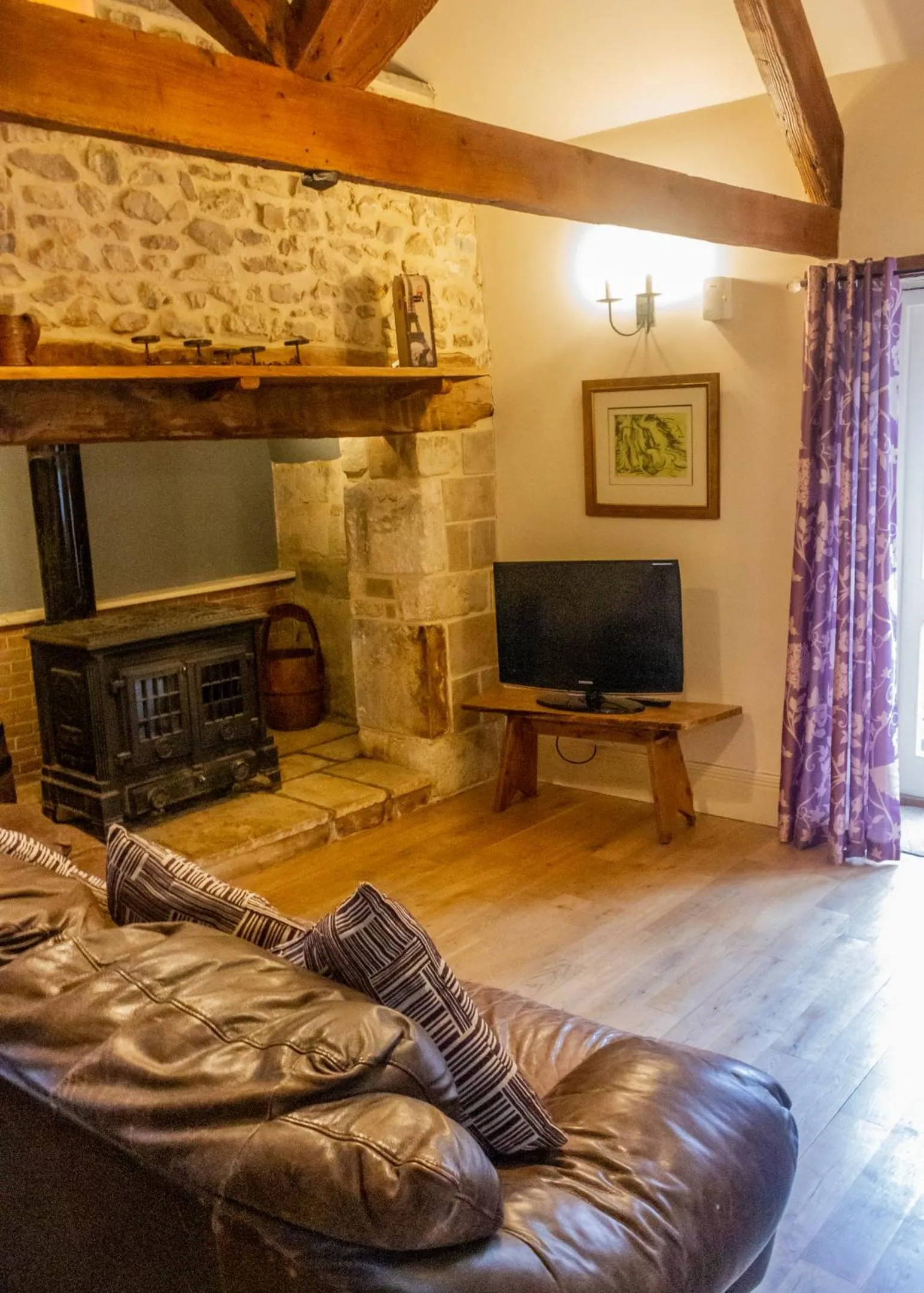 Living room in Hills Farm Stays
