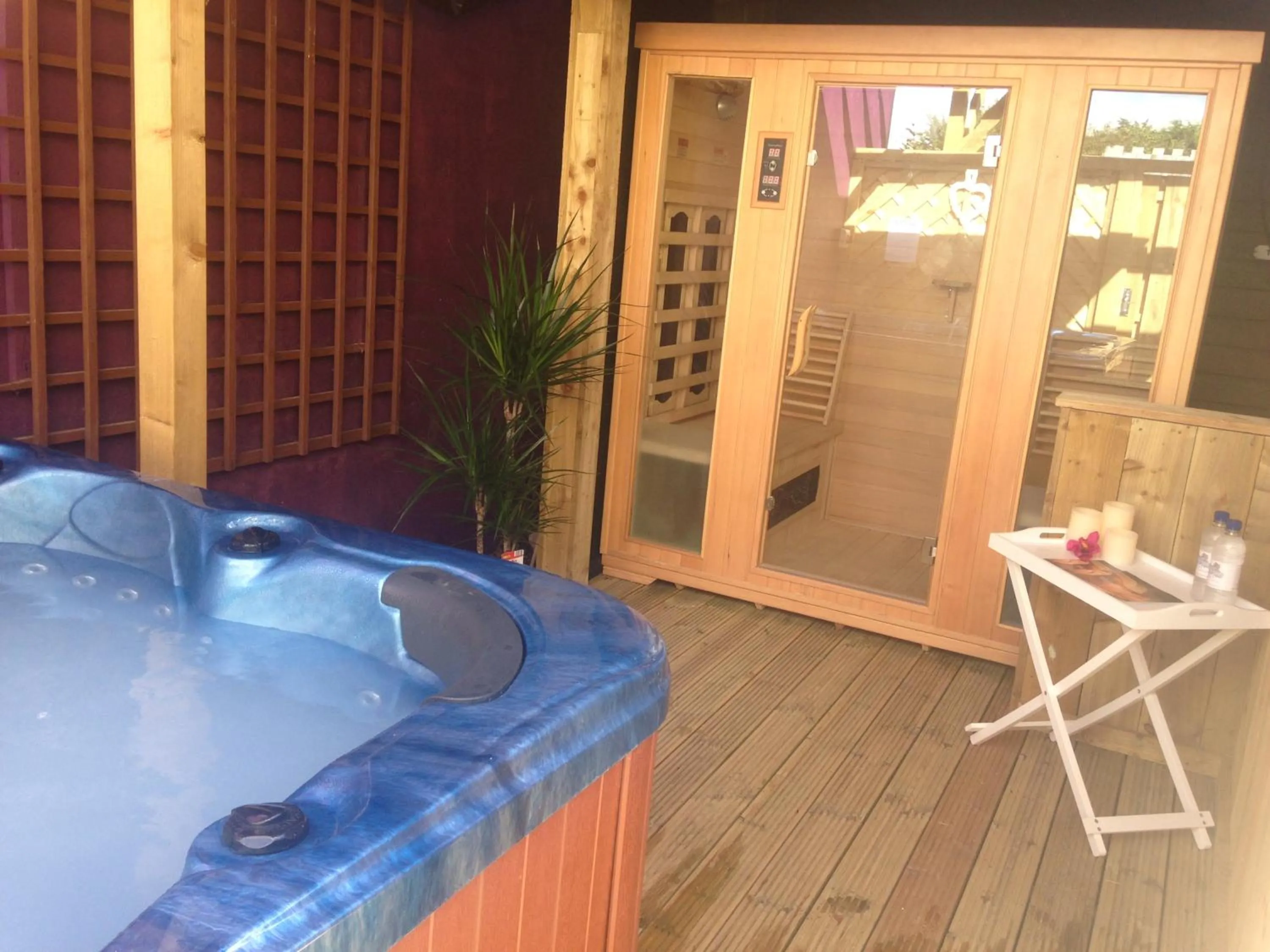 Sauna in Hills Farm Stays