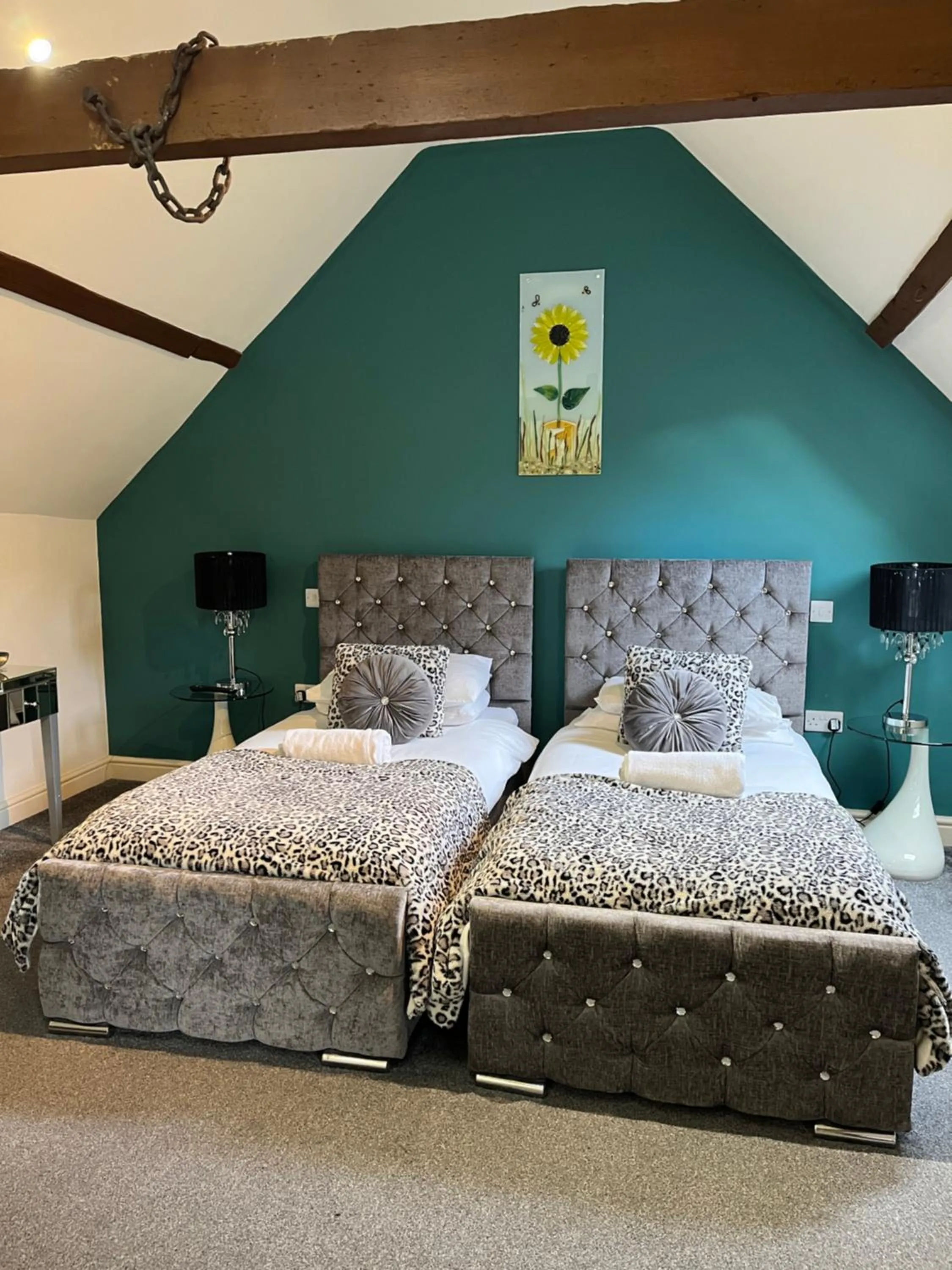 Bed in Hills Farm Stays