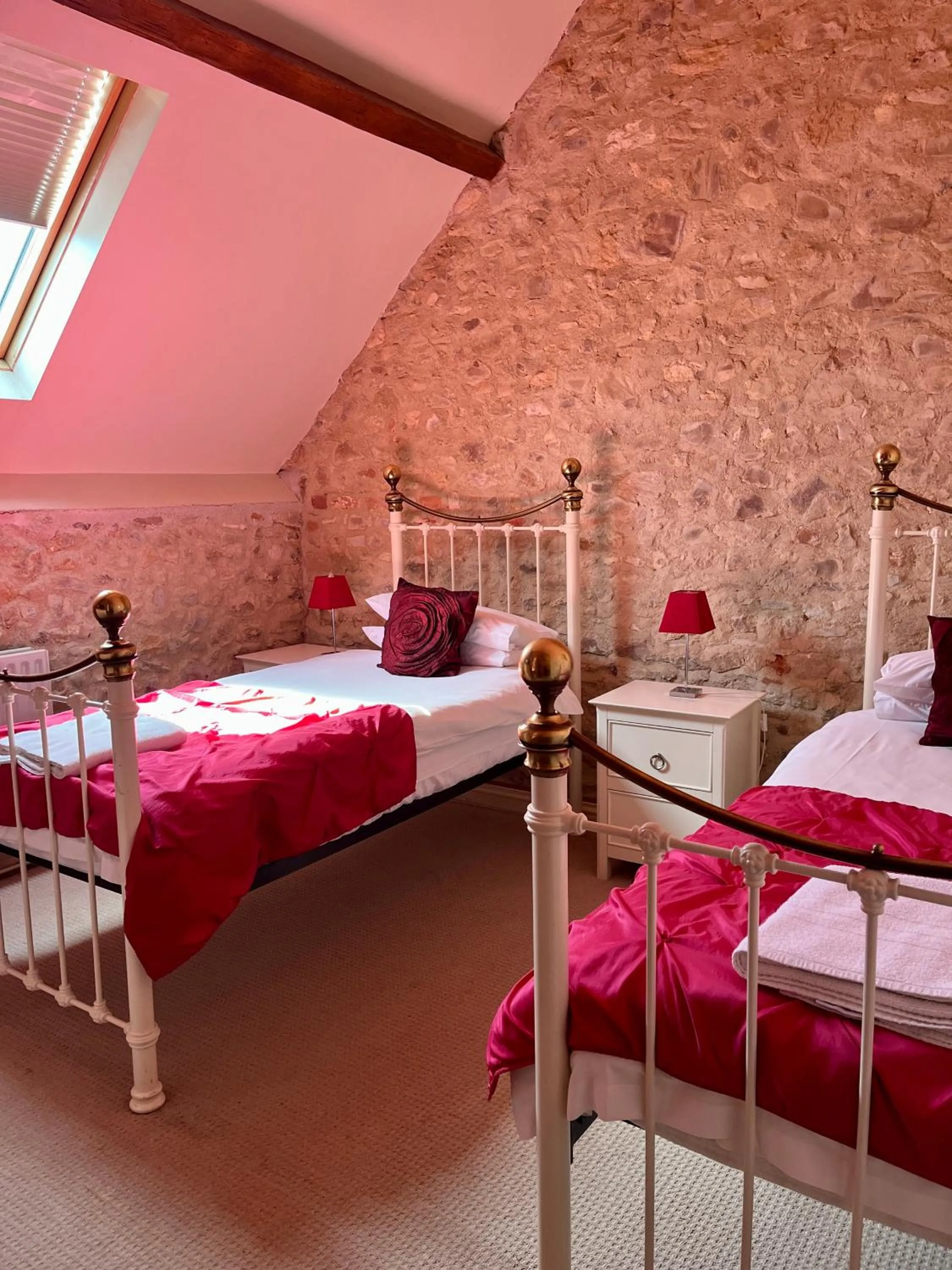 Bed in Hills Farm Stays