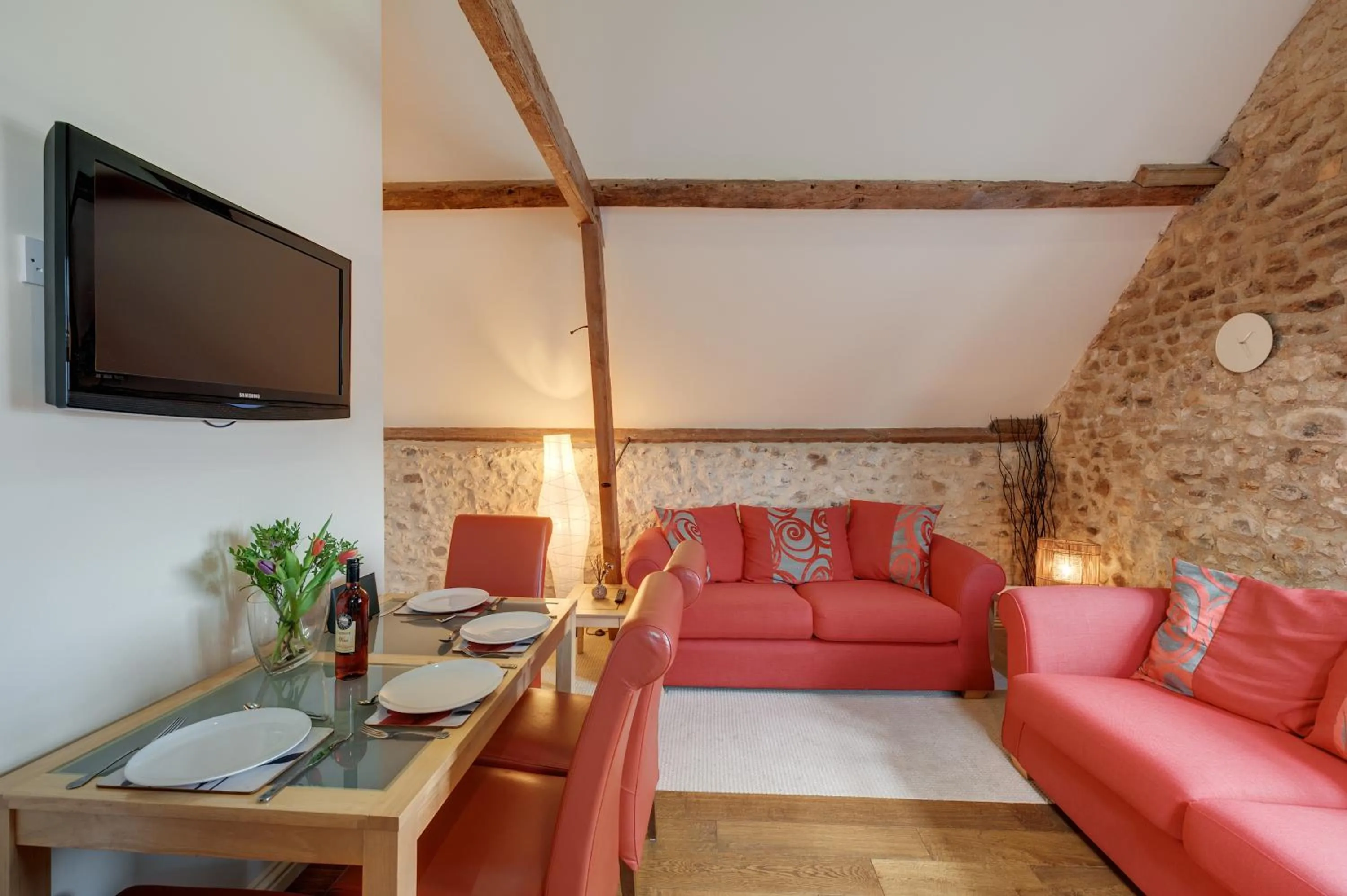 Living room in Hills Farm Stays