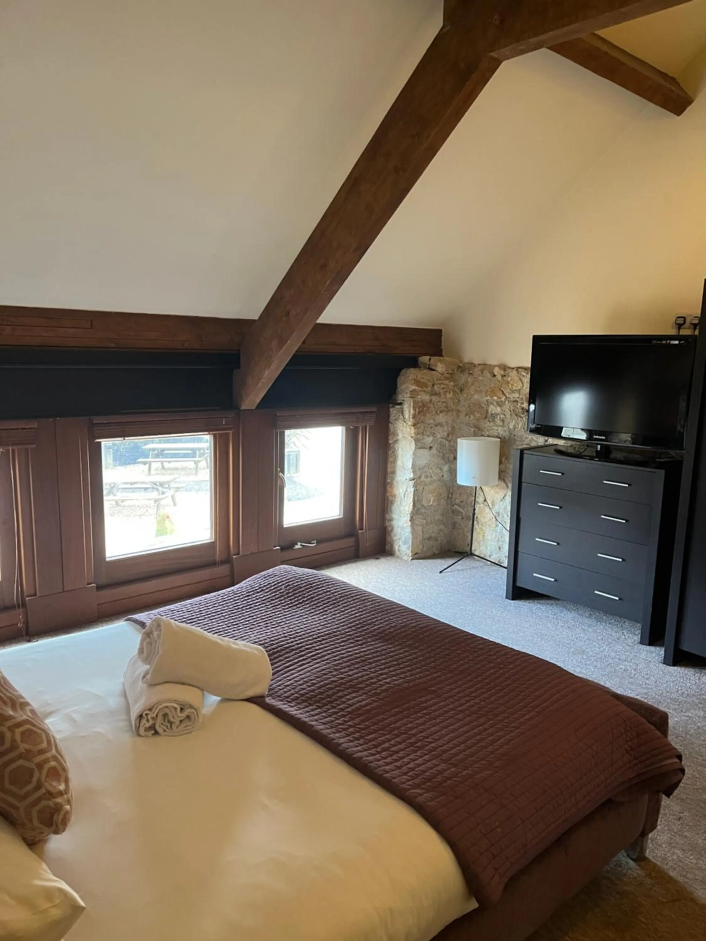 Bed in Hills Farm Stays