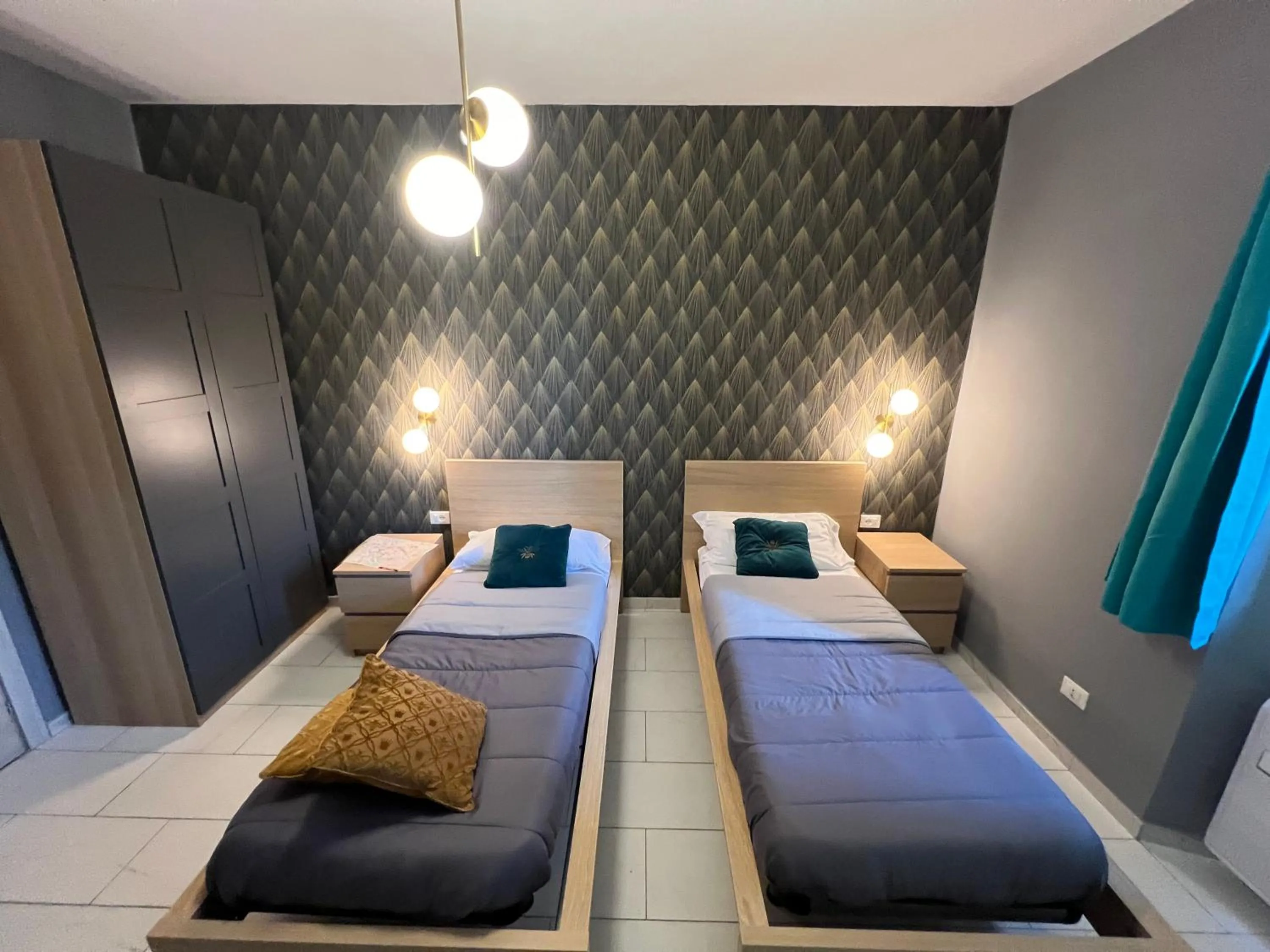 Bedroom, Bed in Palladini Rome