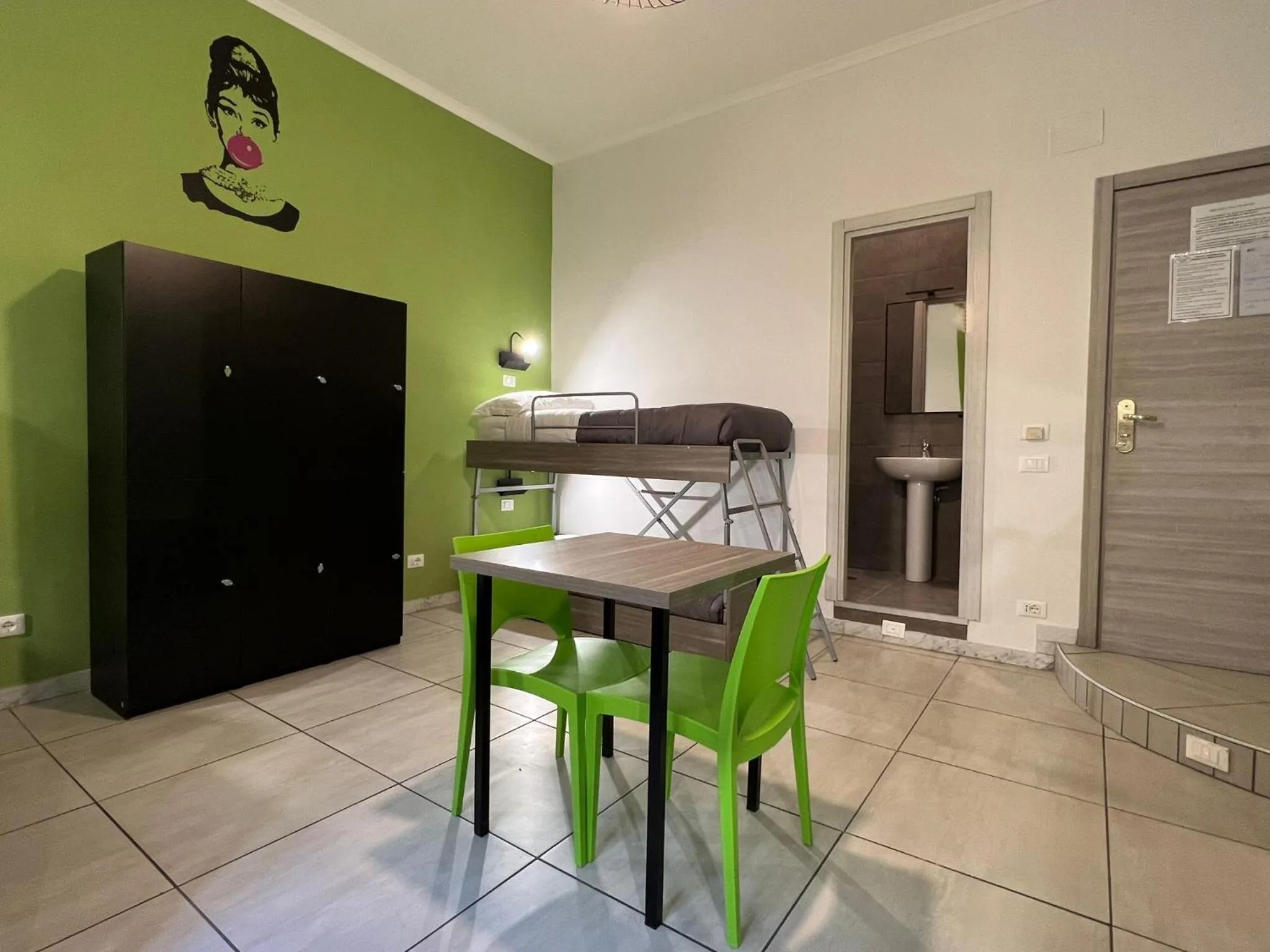 Bedroom in Palladini Rome