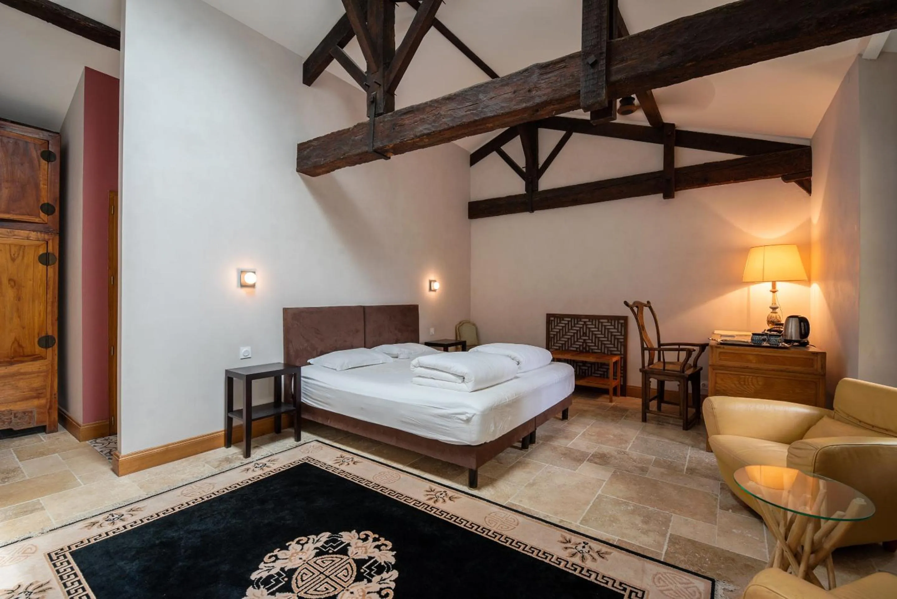 Bedroom, Bed in Chateau de la Vieille Chapelle