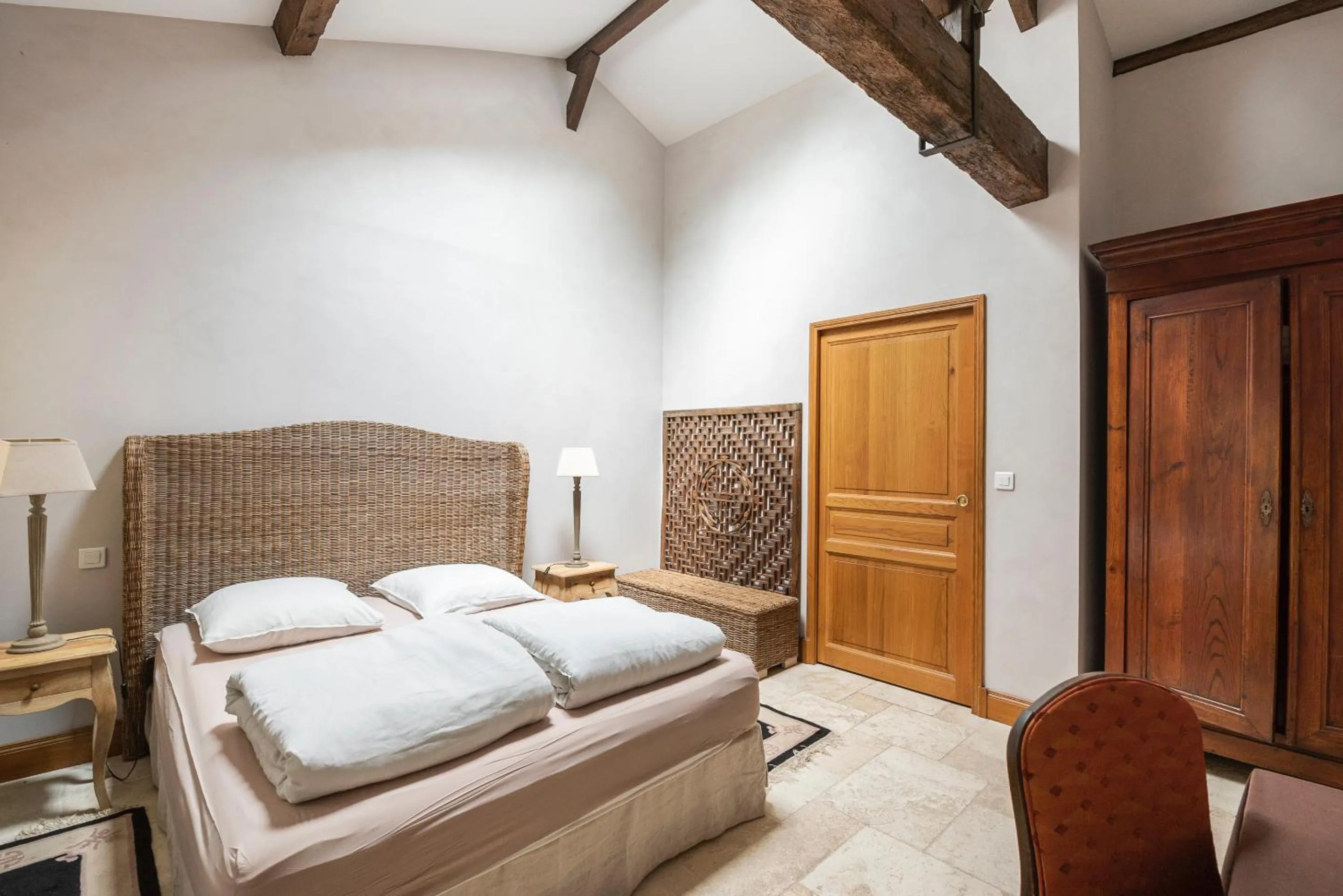 Bedroom, Bed in Chateau de la Vieille Chapelle