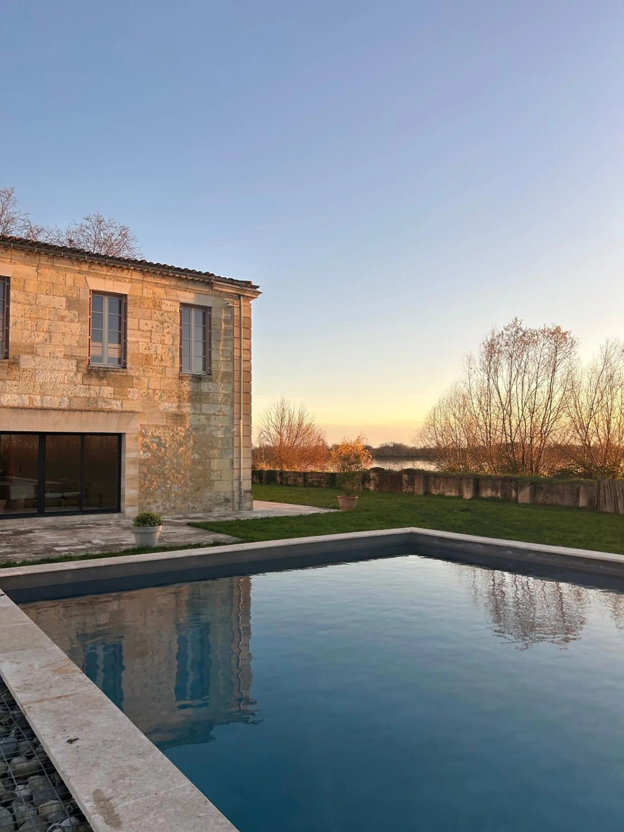 Pool view in Chateau de la Vieille Chapelle