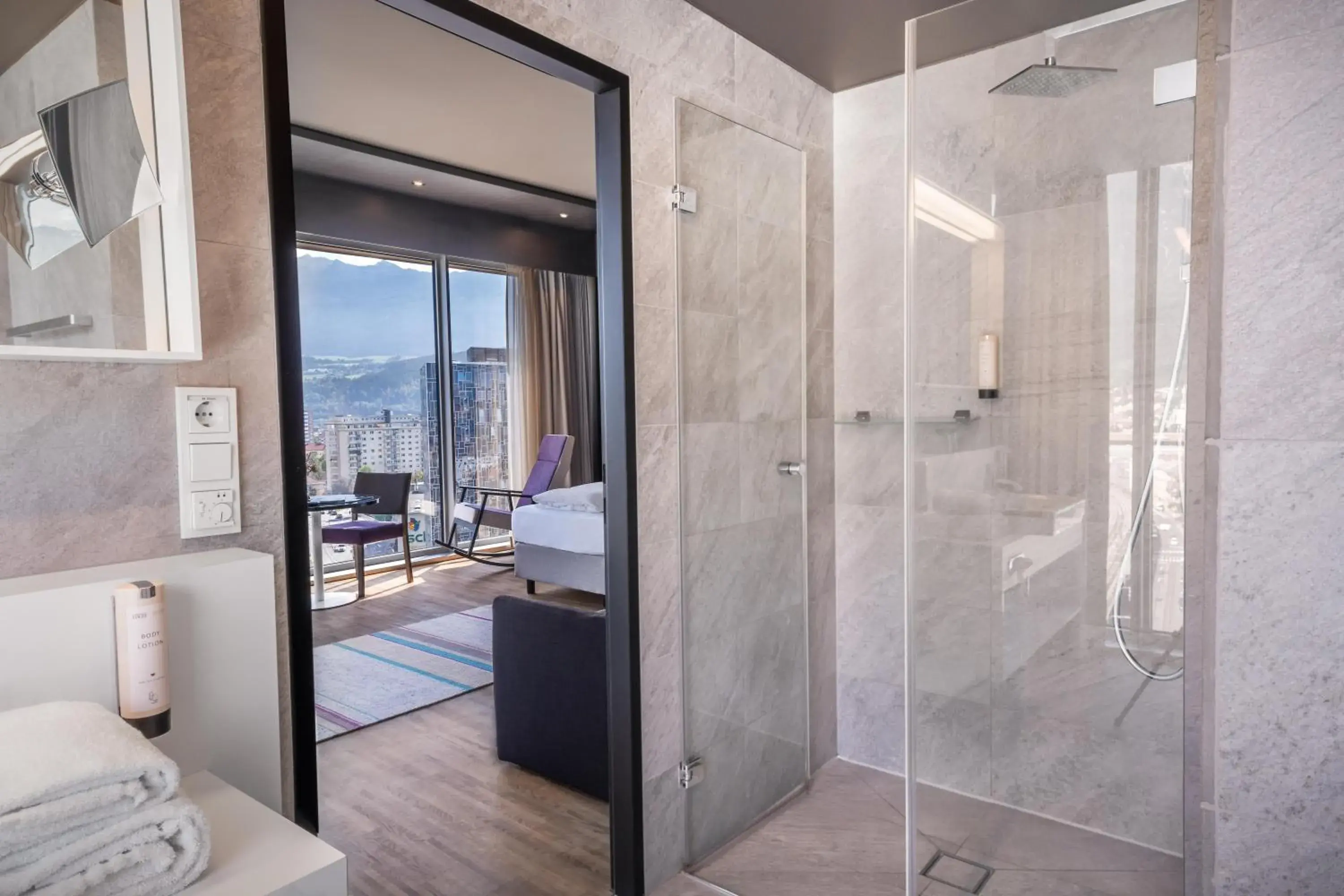 Bathroom in ADLERS Hotel Innsbruck Bathroom in ADLERS Hotel Innsbruck