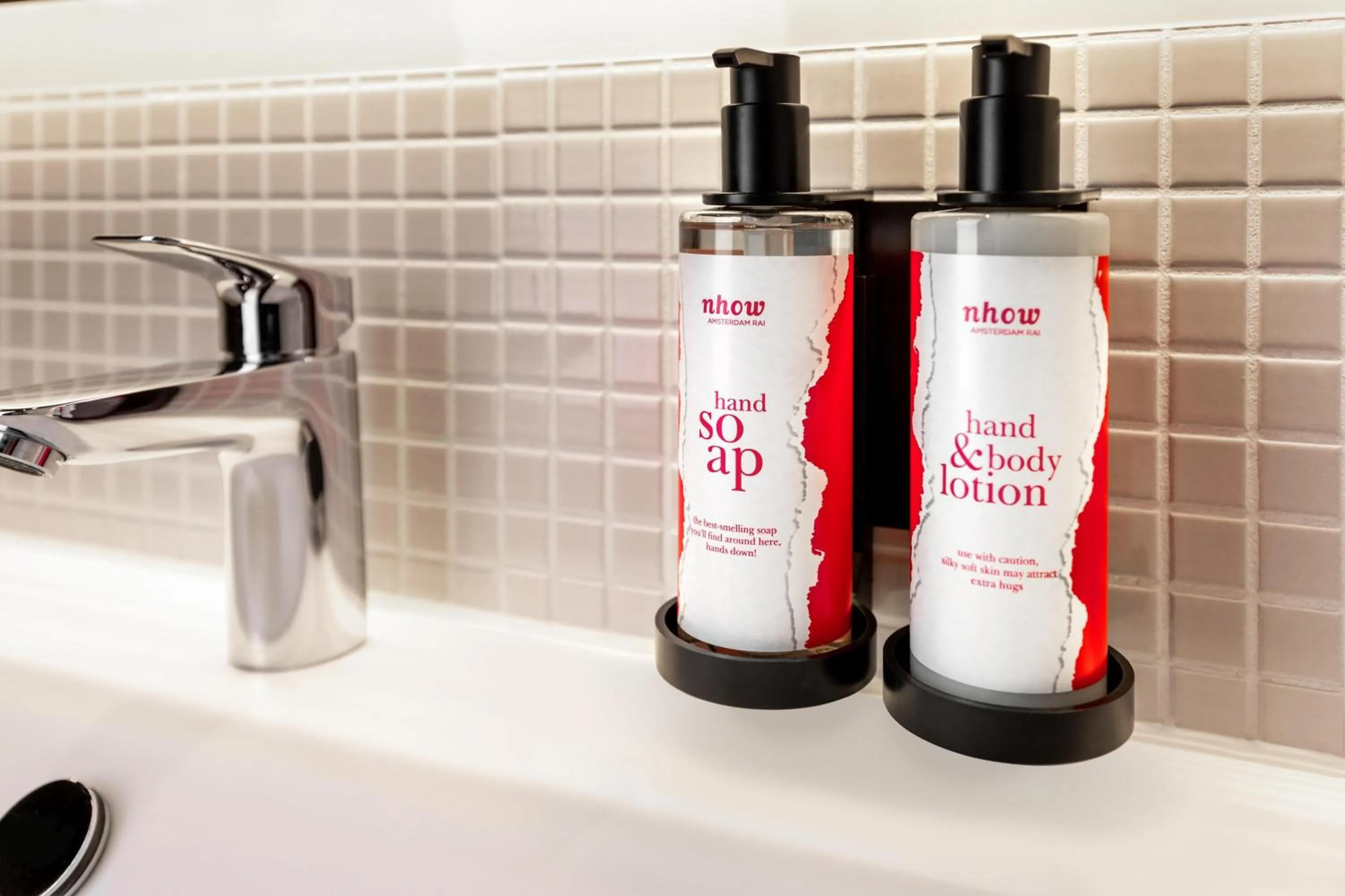 Bathroom in nhow Amsterdam Rai