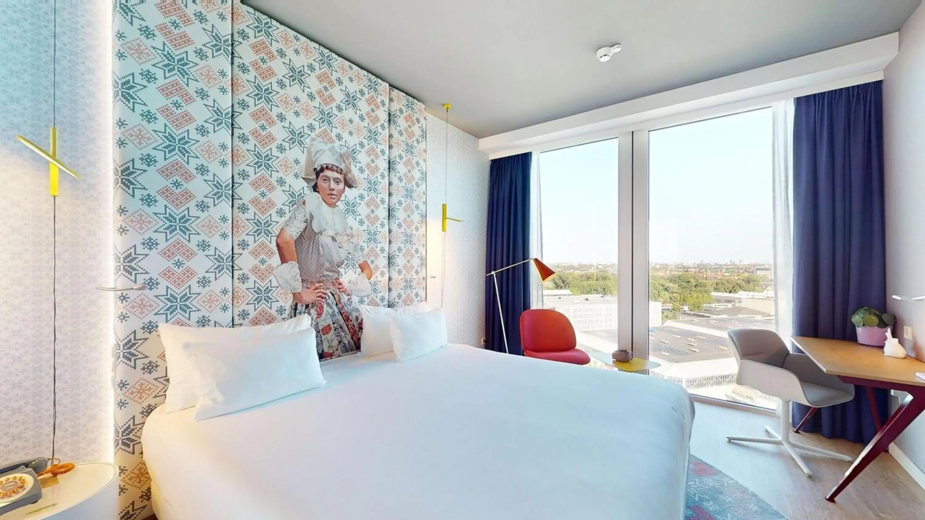 Bedroom, Bed in nhow Amsterdam Rai Bedroom, Bed in nhow Amsterdam Rai