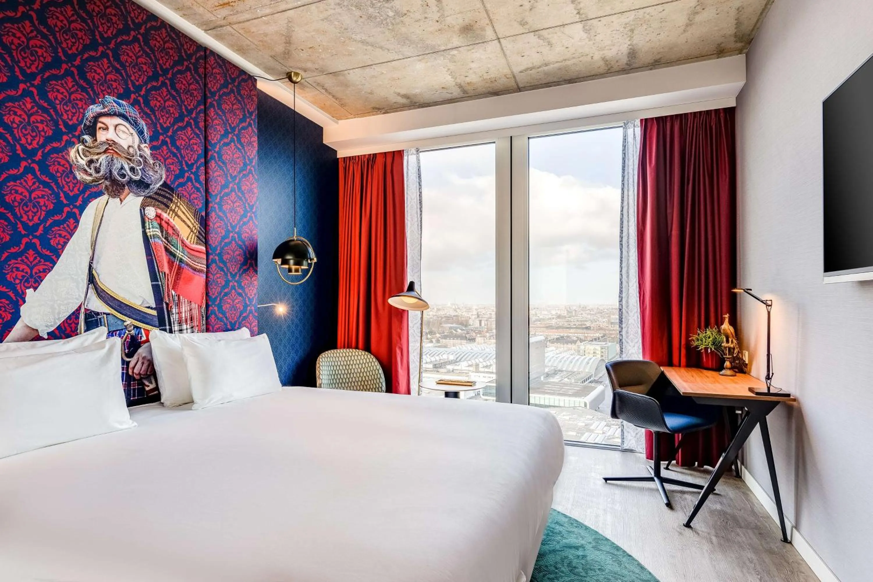 Bedroom, Bed in nhow Amsterdam Rai