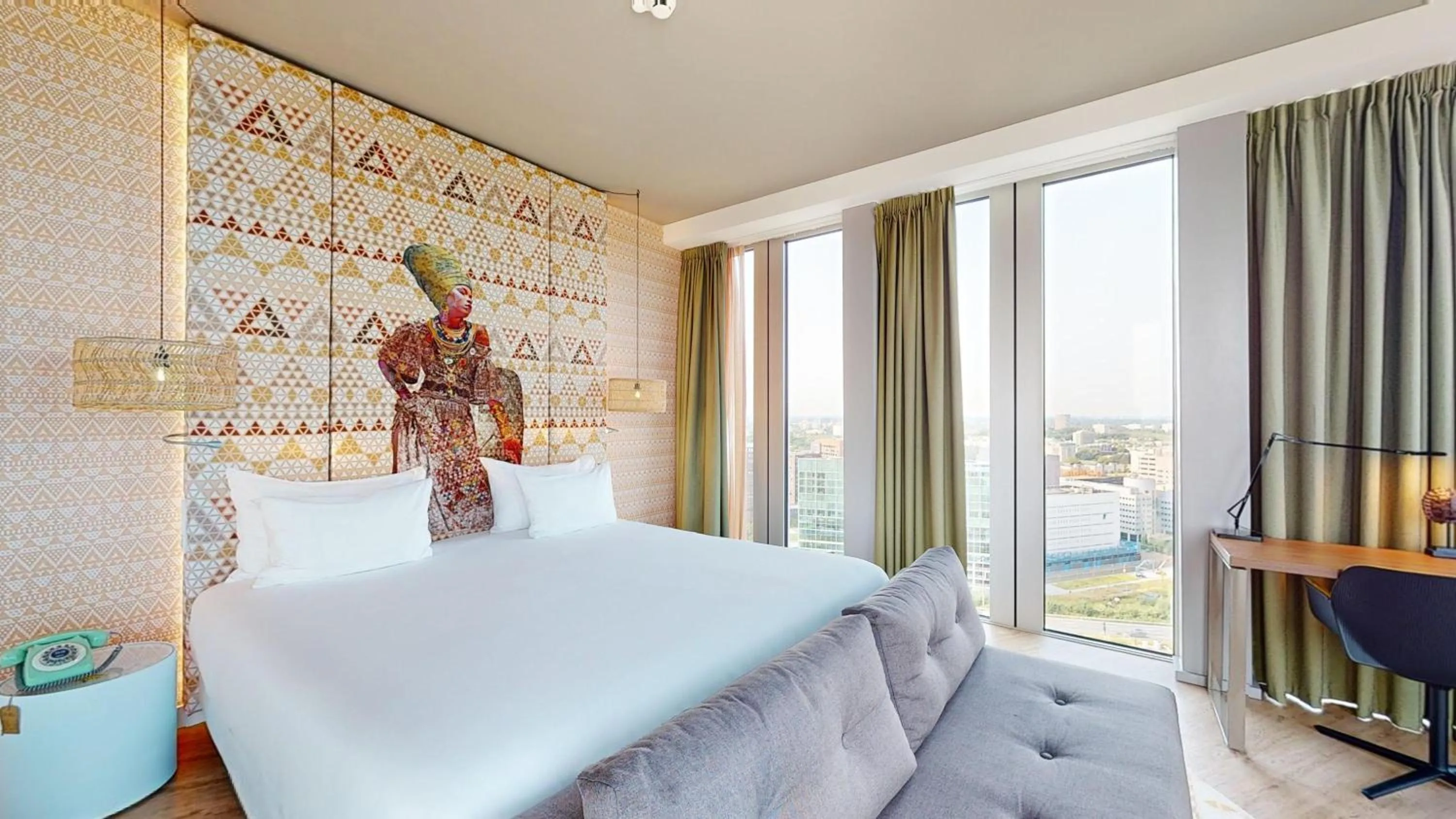 Bedroom, Bed in nhow Amsterdam Rai